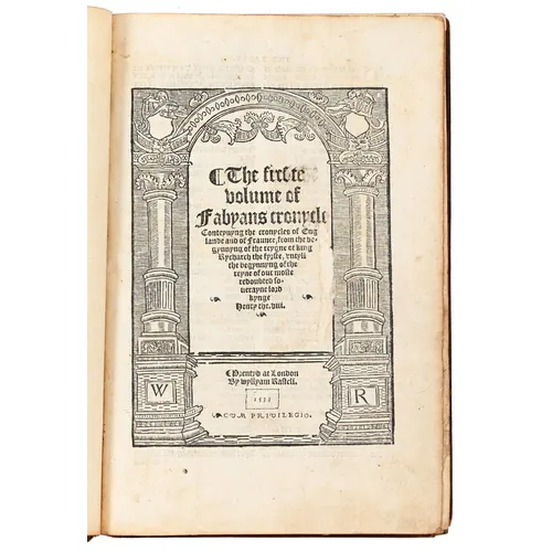 Fabyan [(Robert)], The firste (sic) [& second] volume of... | Barnebys