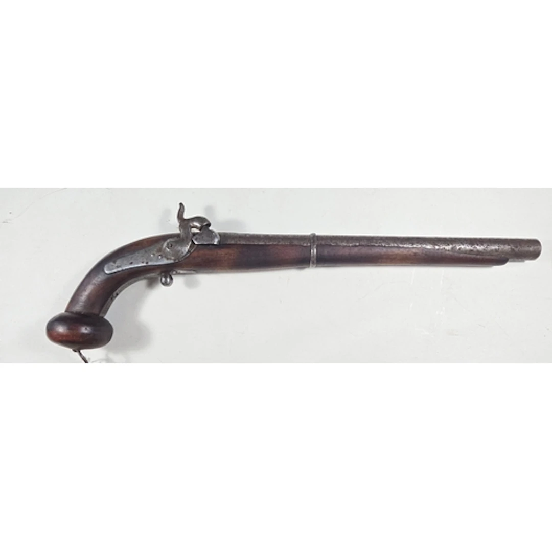 A 16mm Cossack military percussion holster pistol, unmarked ...