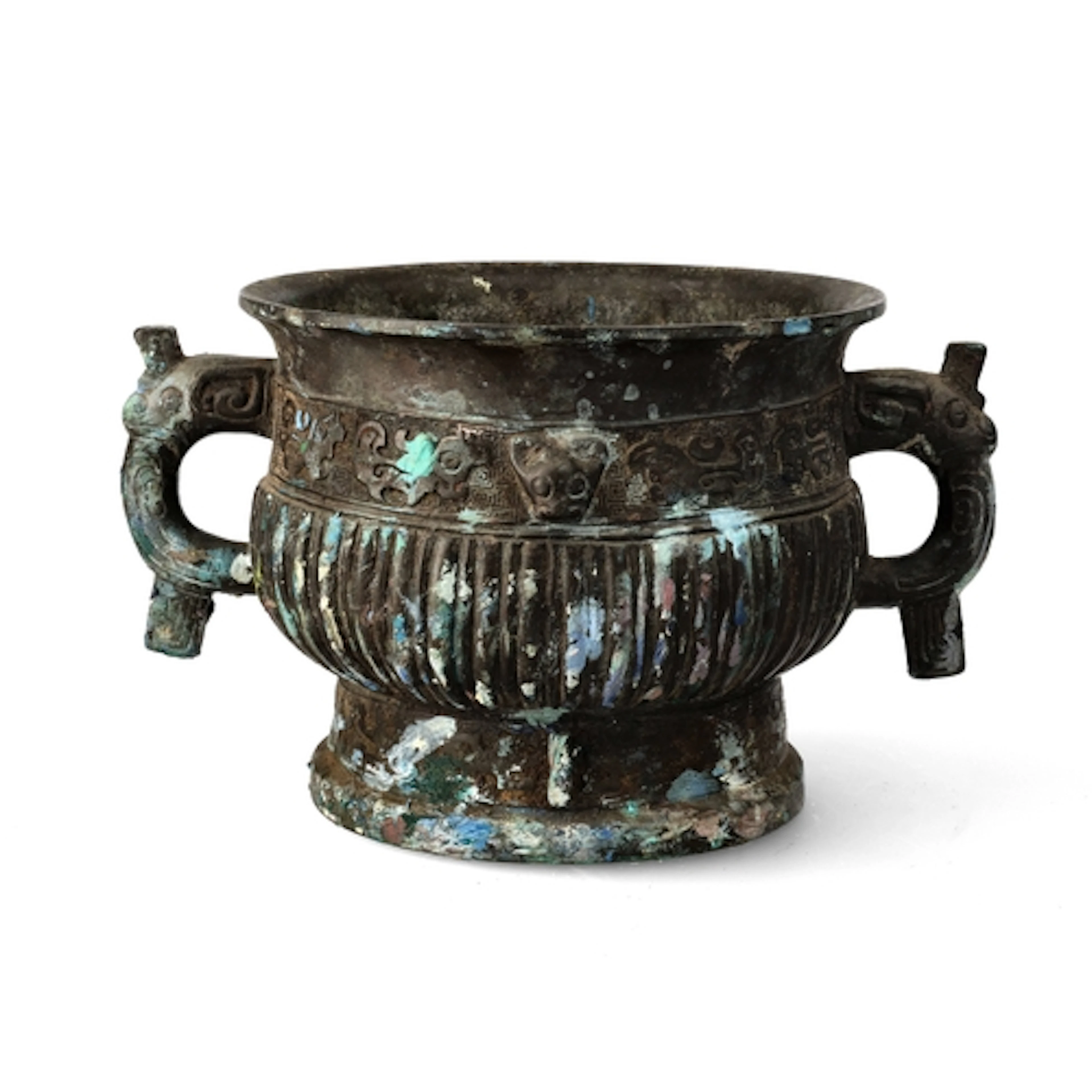 A CHINESE BRONZE ZUN Ritual food vessel, Ming Dynasty or ear...