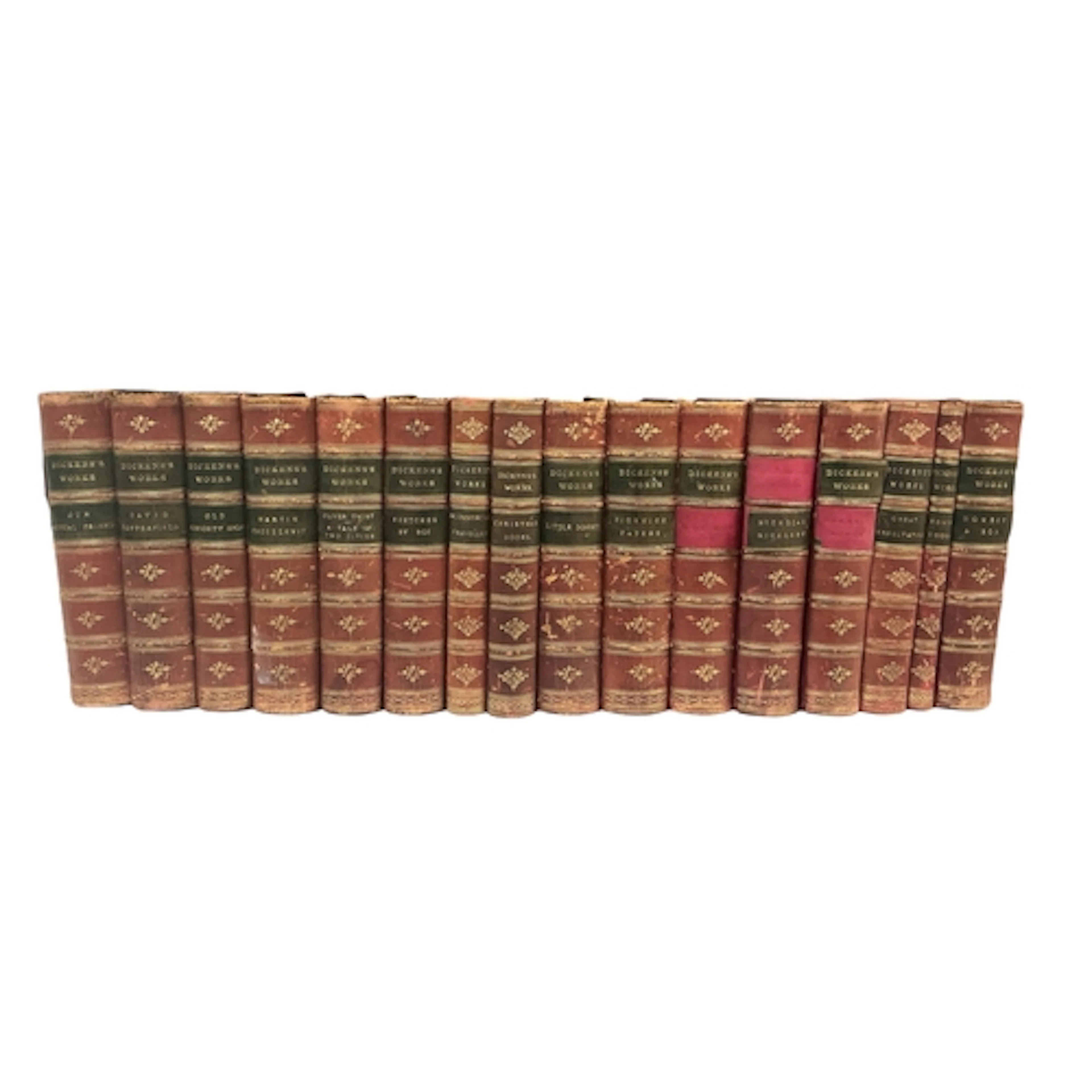 A set of sixteen works by Dickens, Chapman C Hall, to includ...