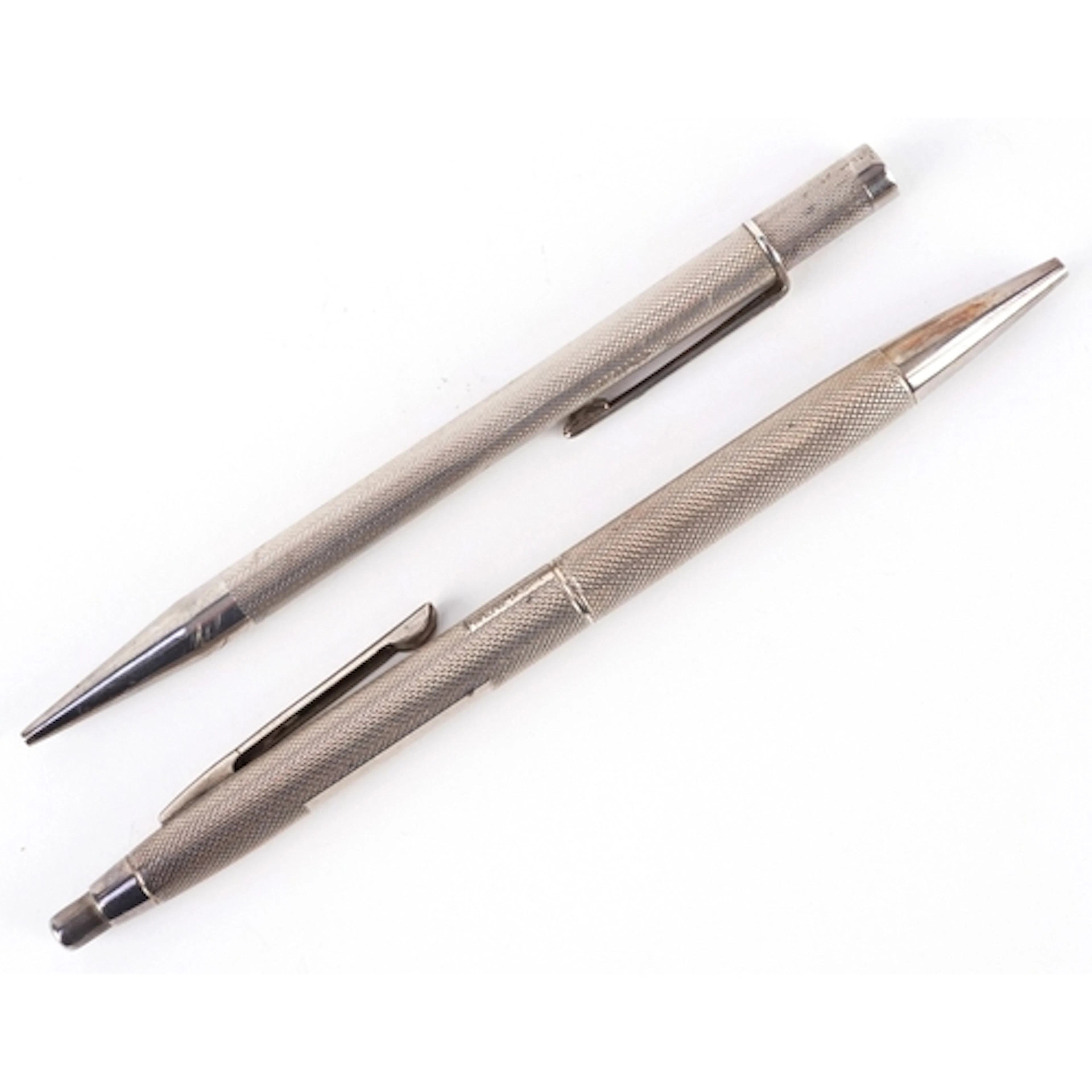 An S J Rose & Son silver ballpoint pen, Birmingham 1965 toge...