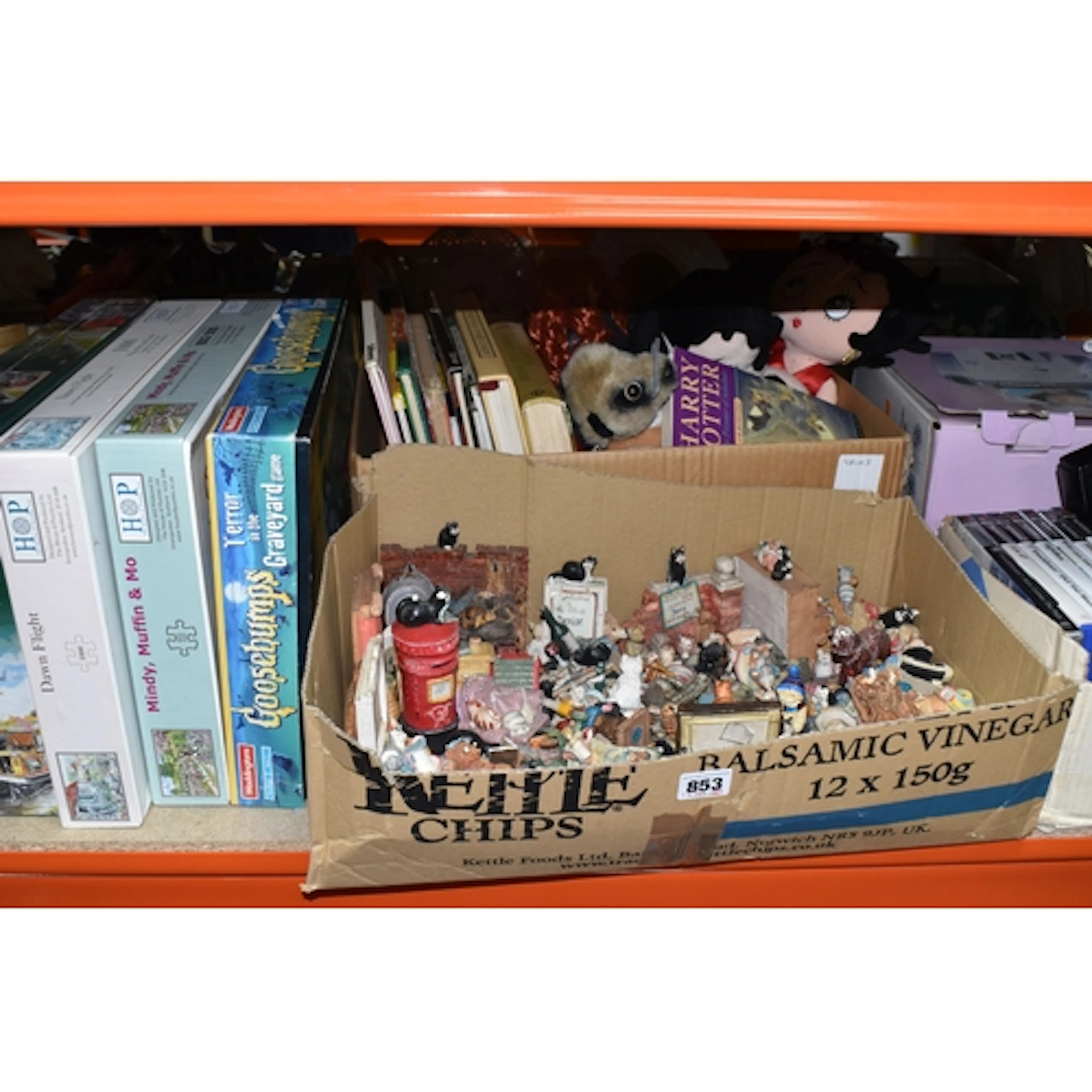 THREE BOXES AND LOOSE COMPUTER GAMES, WEDDING DRESS AND SUND...