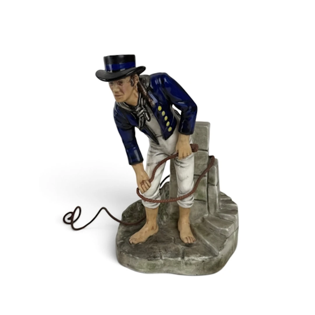 A MICHAEL SUTTY PORCELAIN FIGURE OF A FISHERMAN, LIMITED EDI...