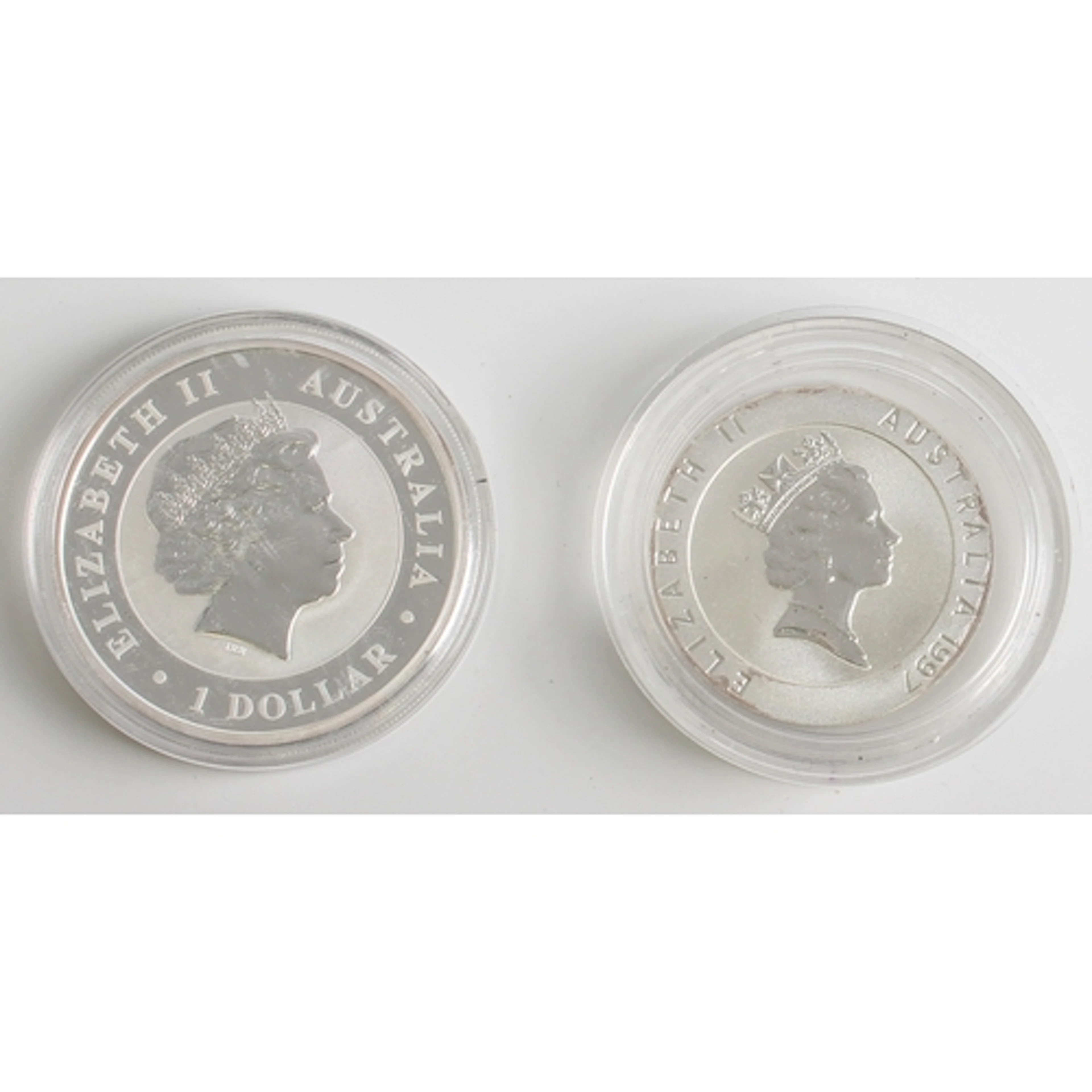 Australia: two Queen Elizabeth II silver proof commemorative...