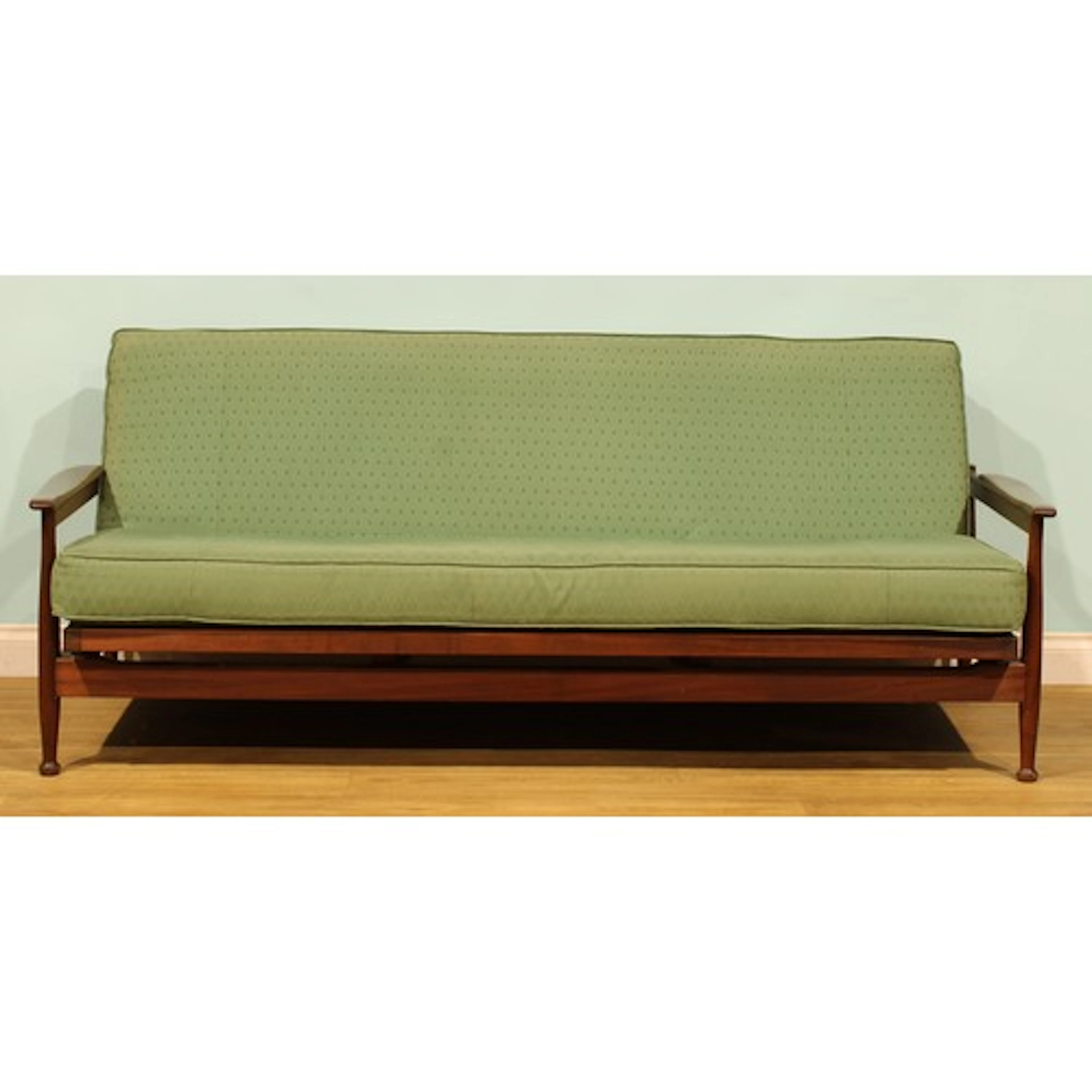 Mid-century Design - an afrormosia Manhattan sofa or daybed,...