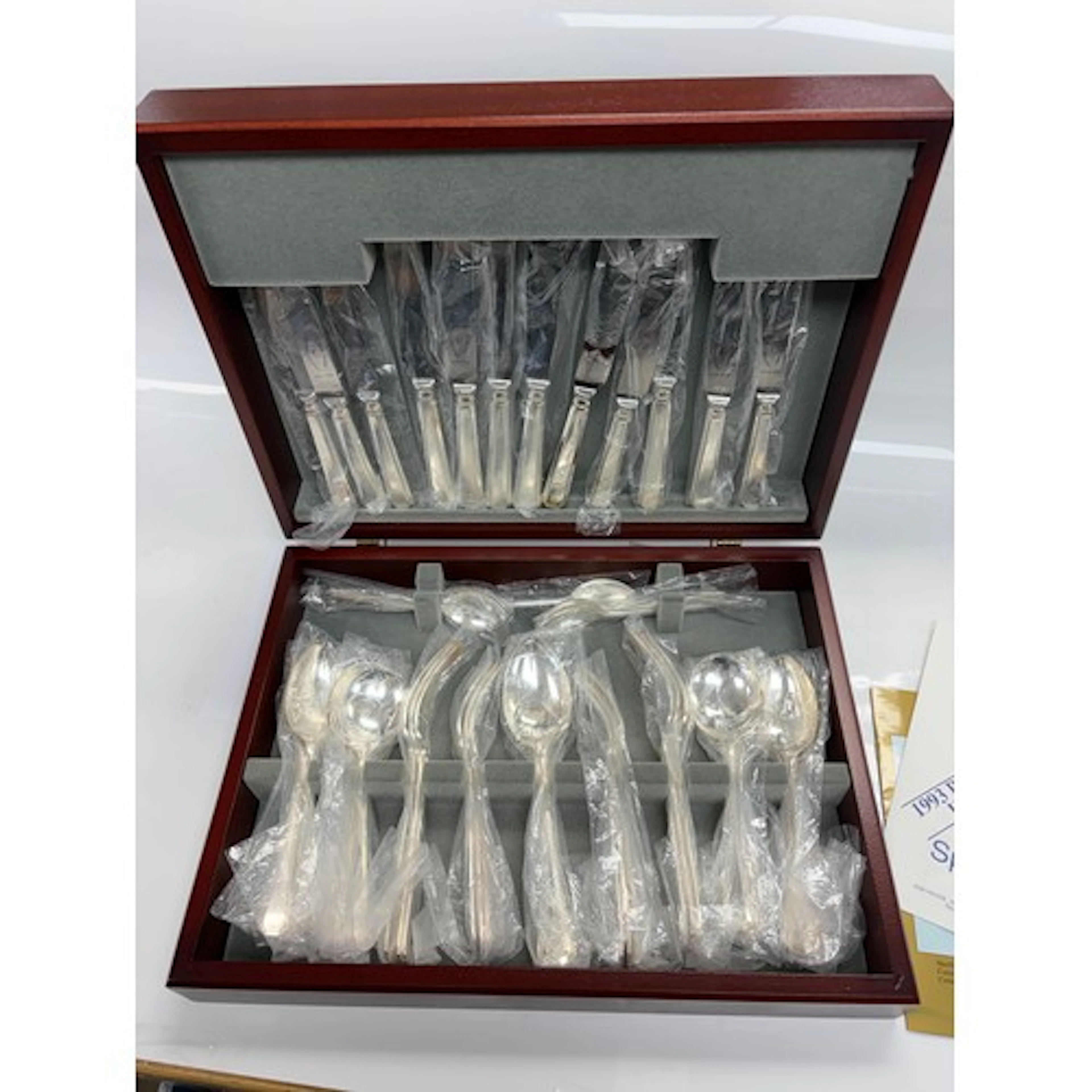 A cased canteen of Tudor cutlery