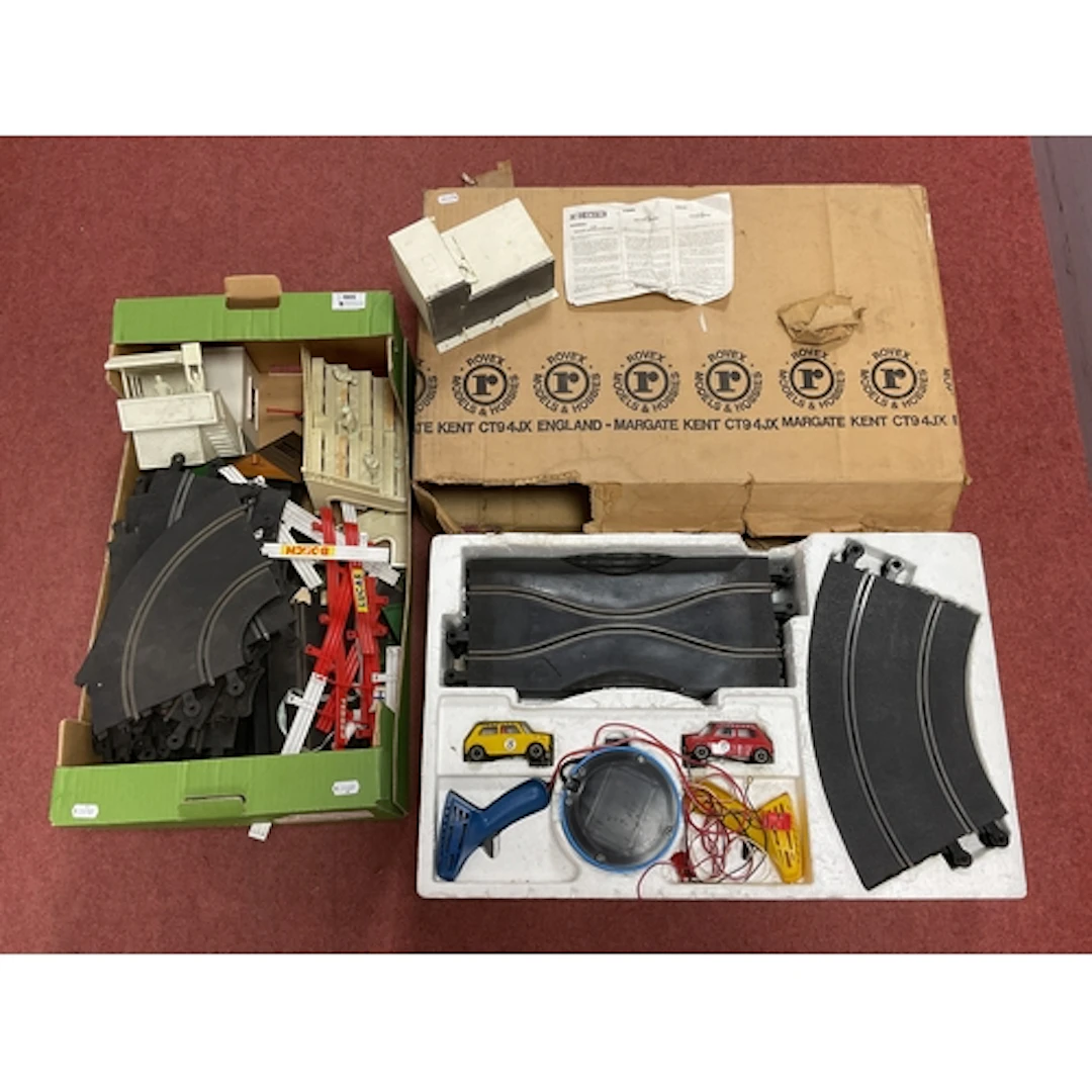 Scalextric Slot Car interest, to include Rovex Mini two car ...