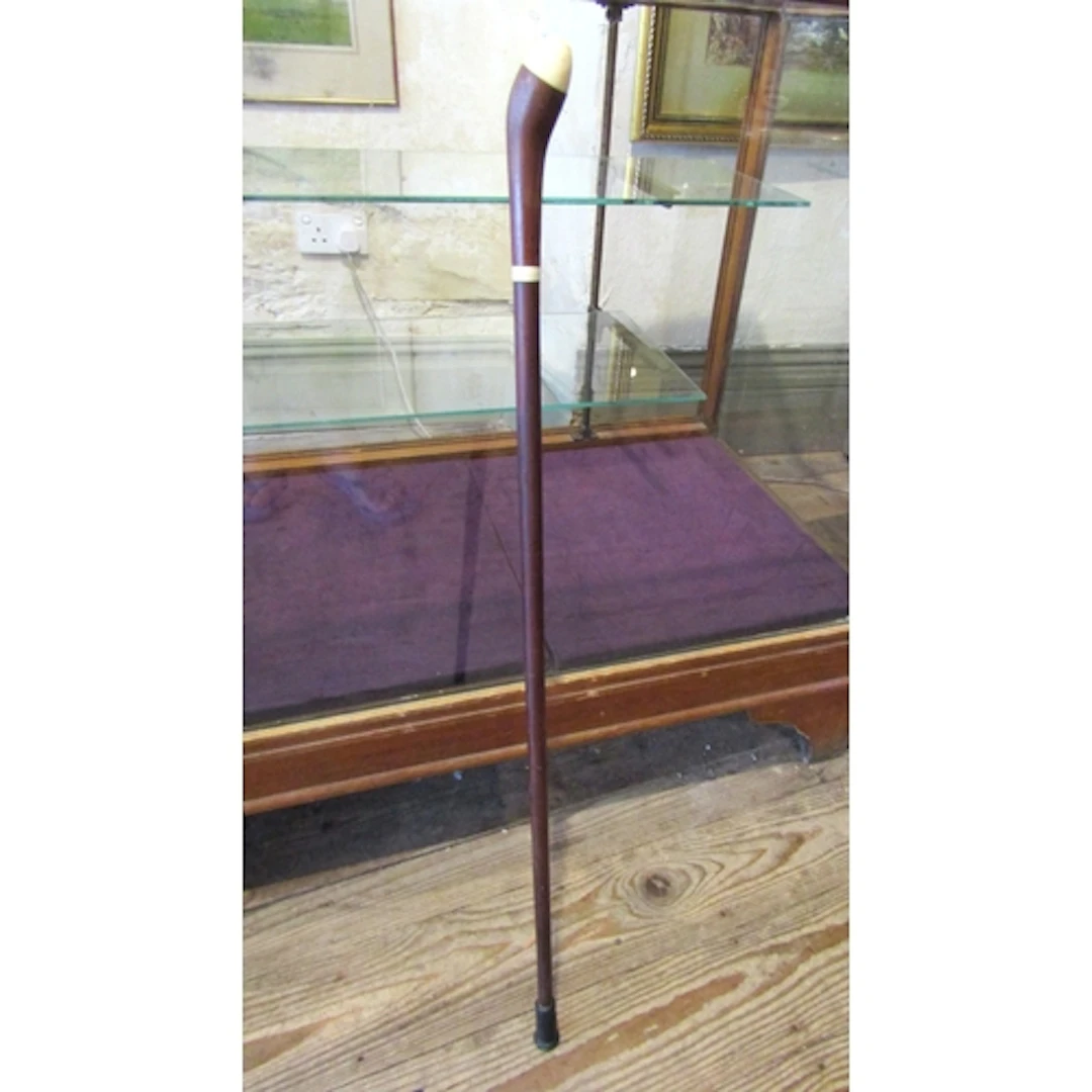 Old Bone Handled Walking Stick Full Size