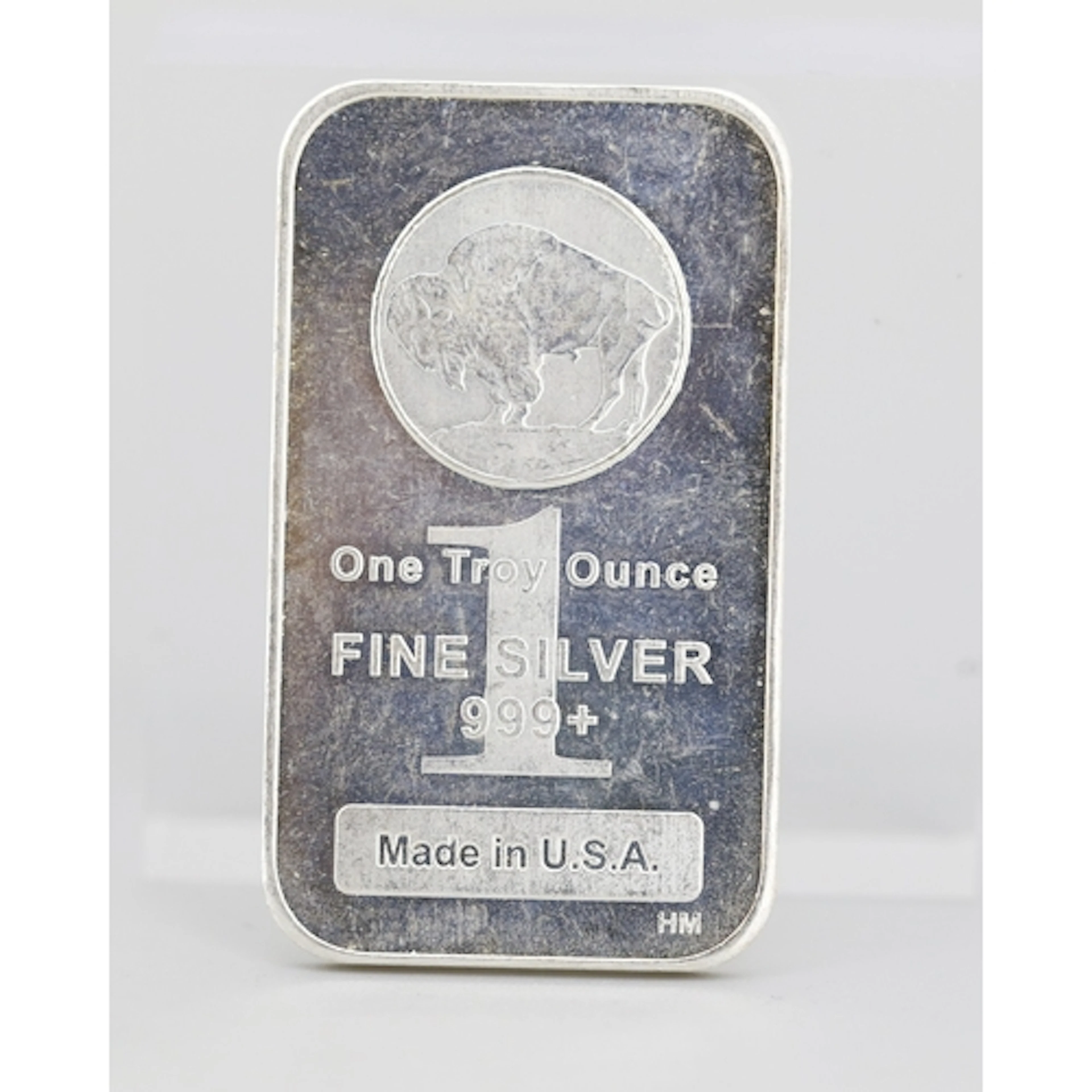 One Ounce Fine 999 Silver Bullion Bar, Made in USA