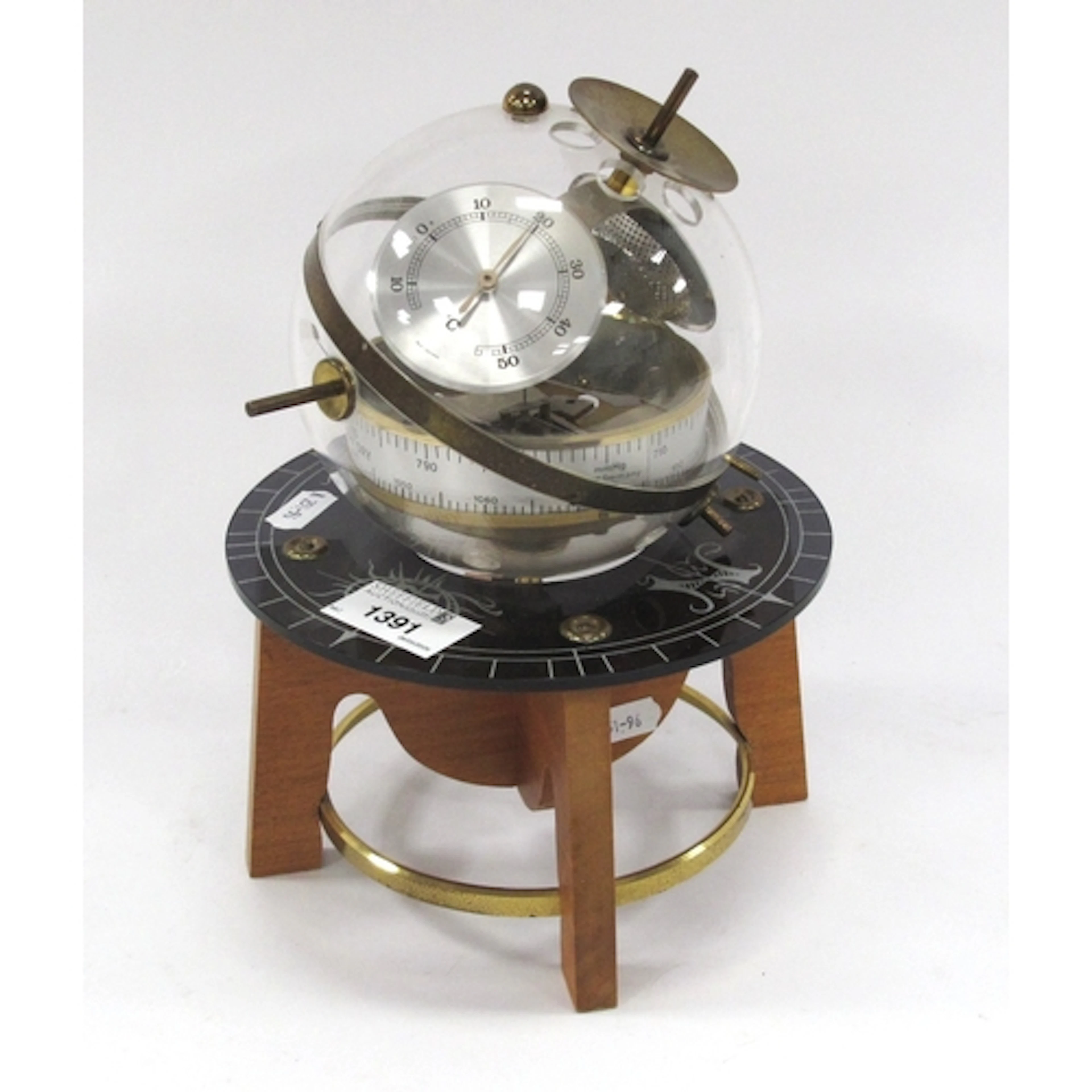 A vintage retro West Germany Sputnik sphere weather station,...