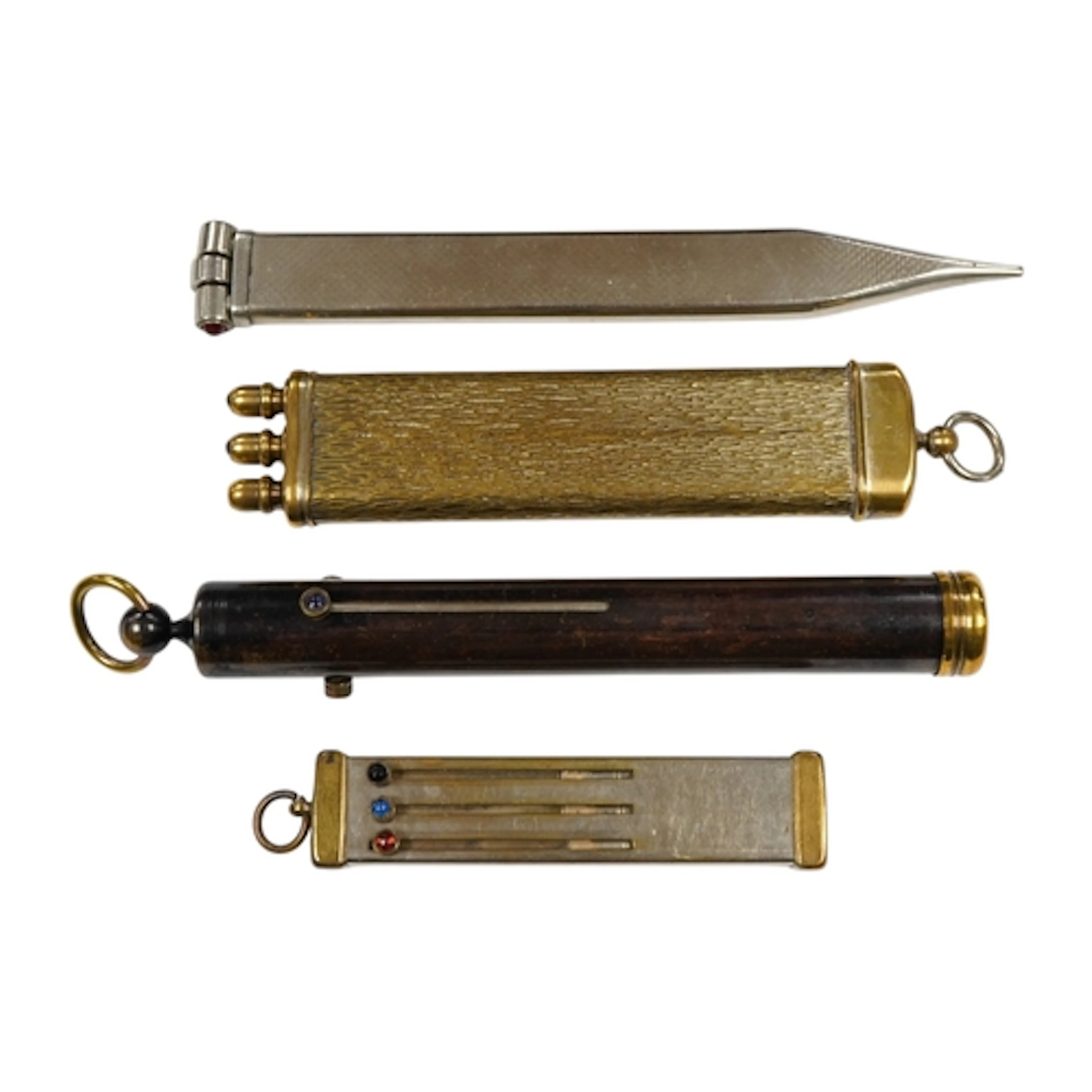 Early examples of three colour pencils in various designs (4...