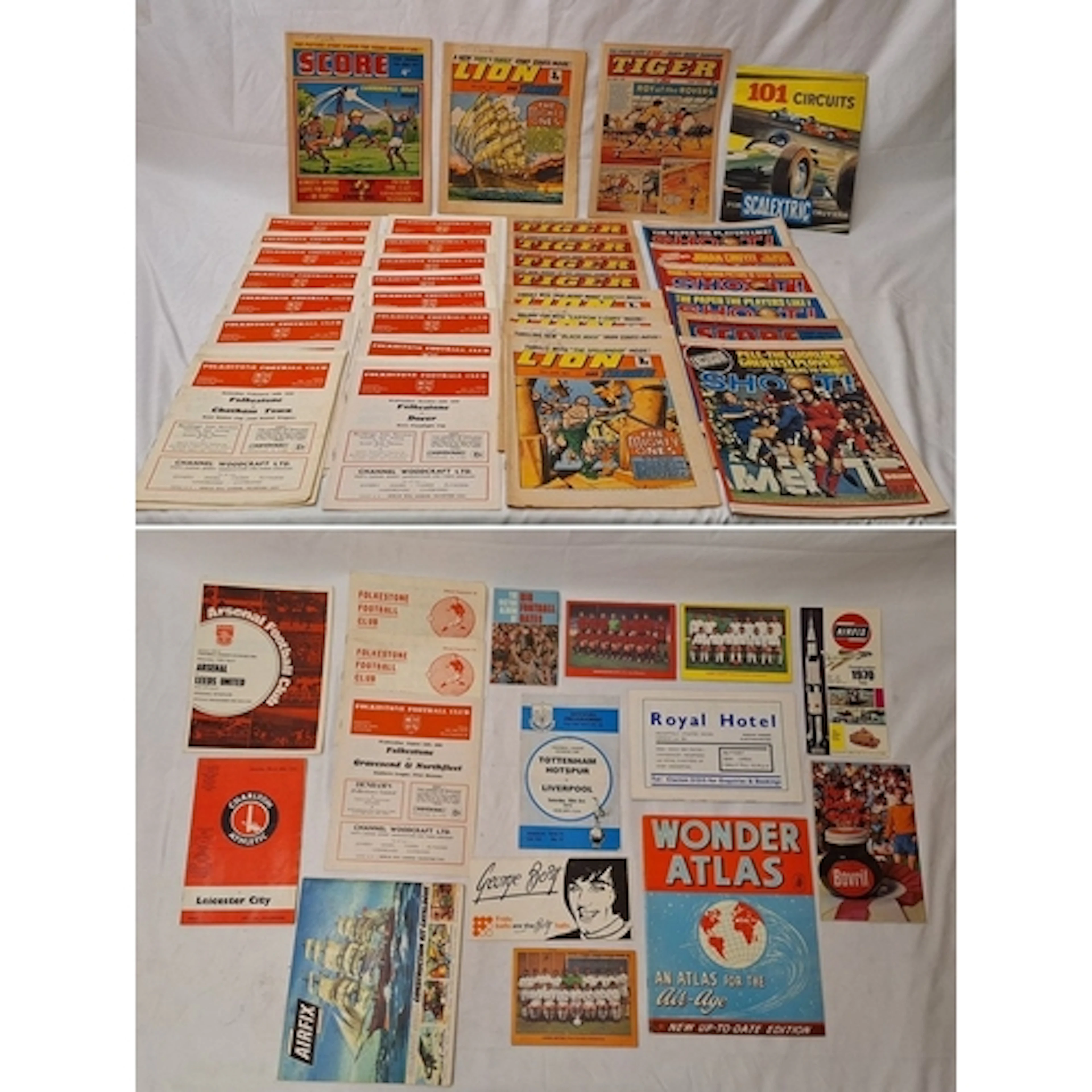 Tiger Comics, Football Magazines, vintage football programme...