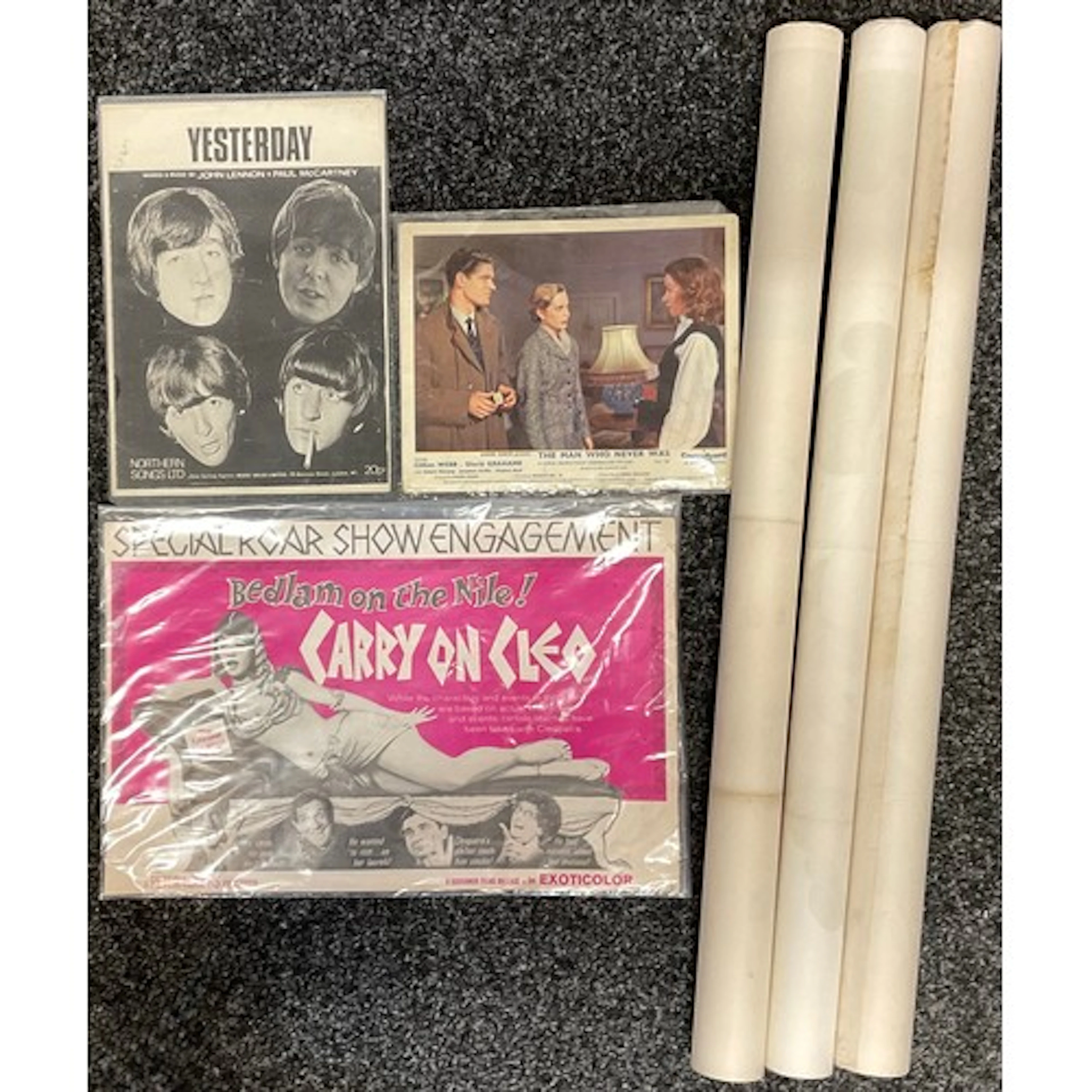 Film Memorabilia - a mid-century movie advertisement pamphle...