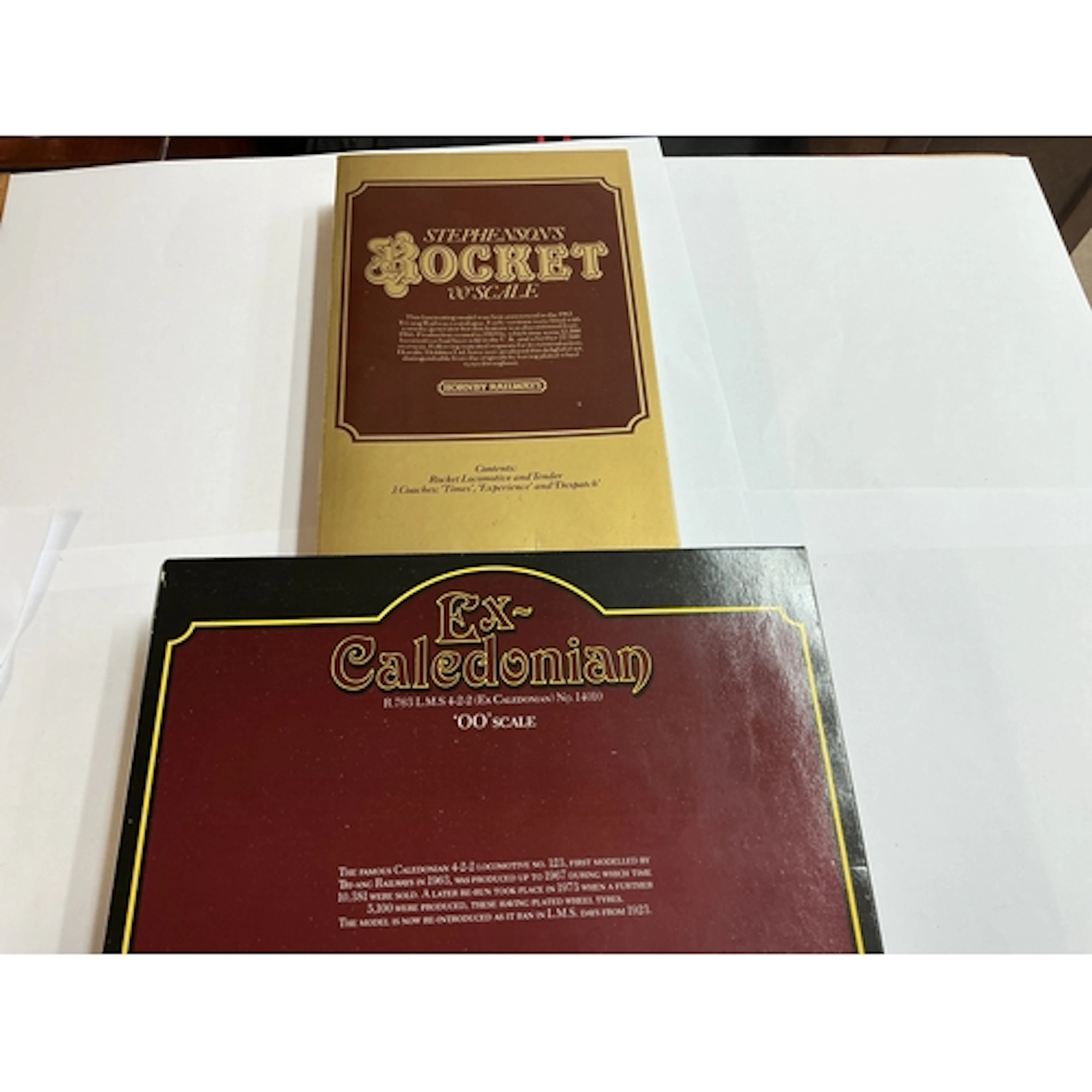 A Boxed Hornby 00 Gauge Stephensons Rocket And A Ex-Caledoni...