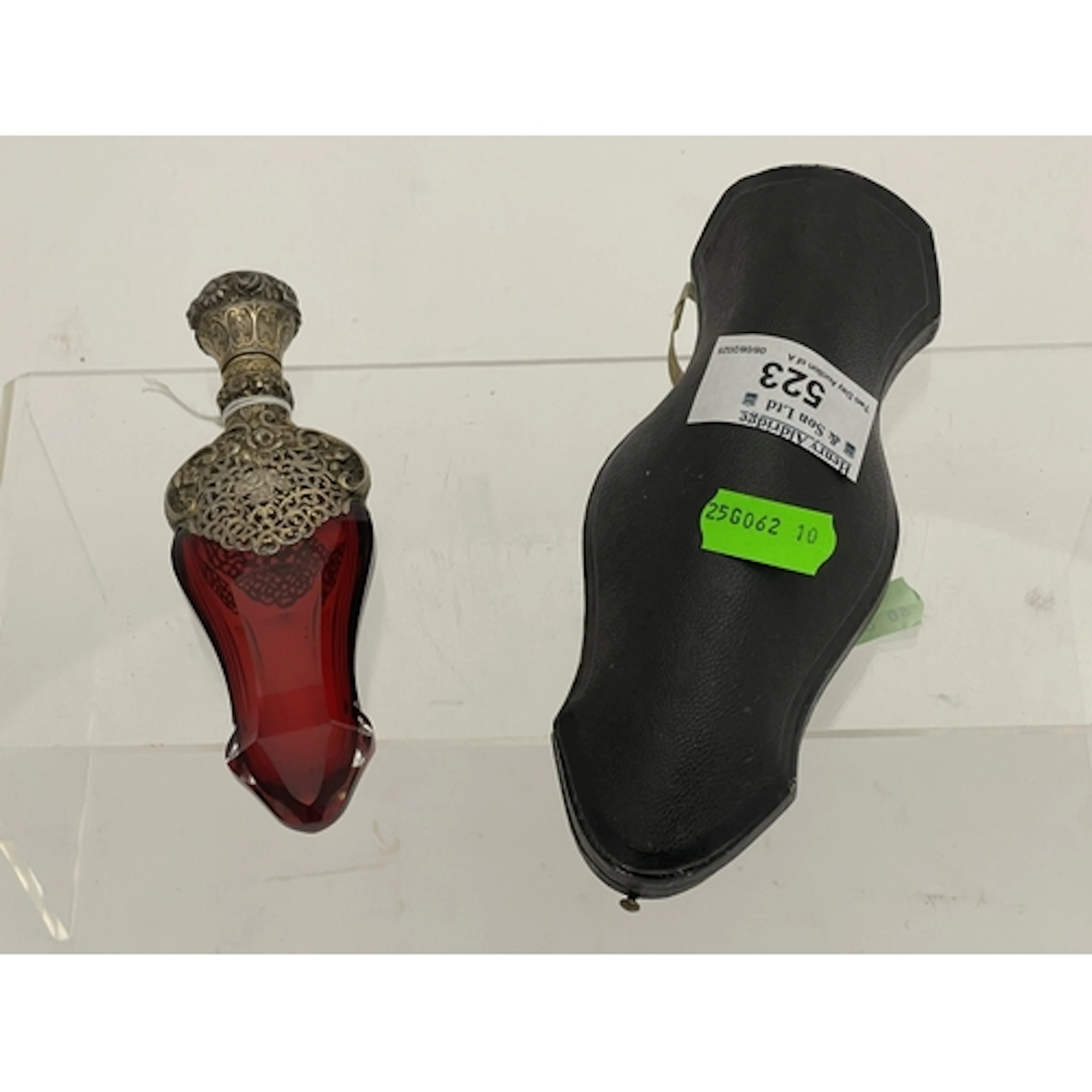 Objets D'Art: Objets D'Art: a late Victorian cranberry glas...