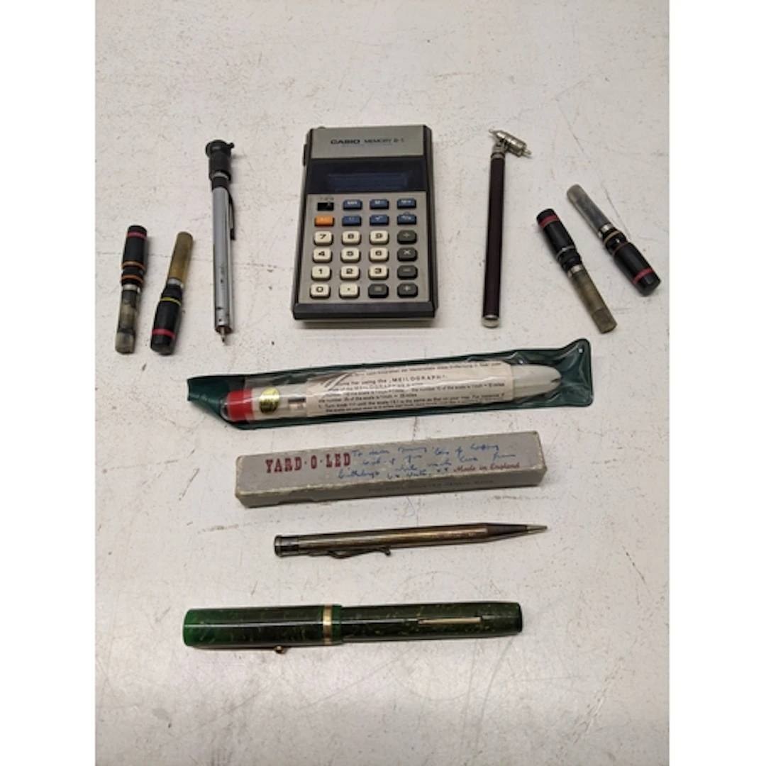 A group of architects/draughtsman's implements to include a ...