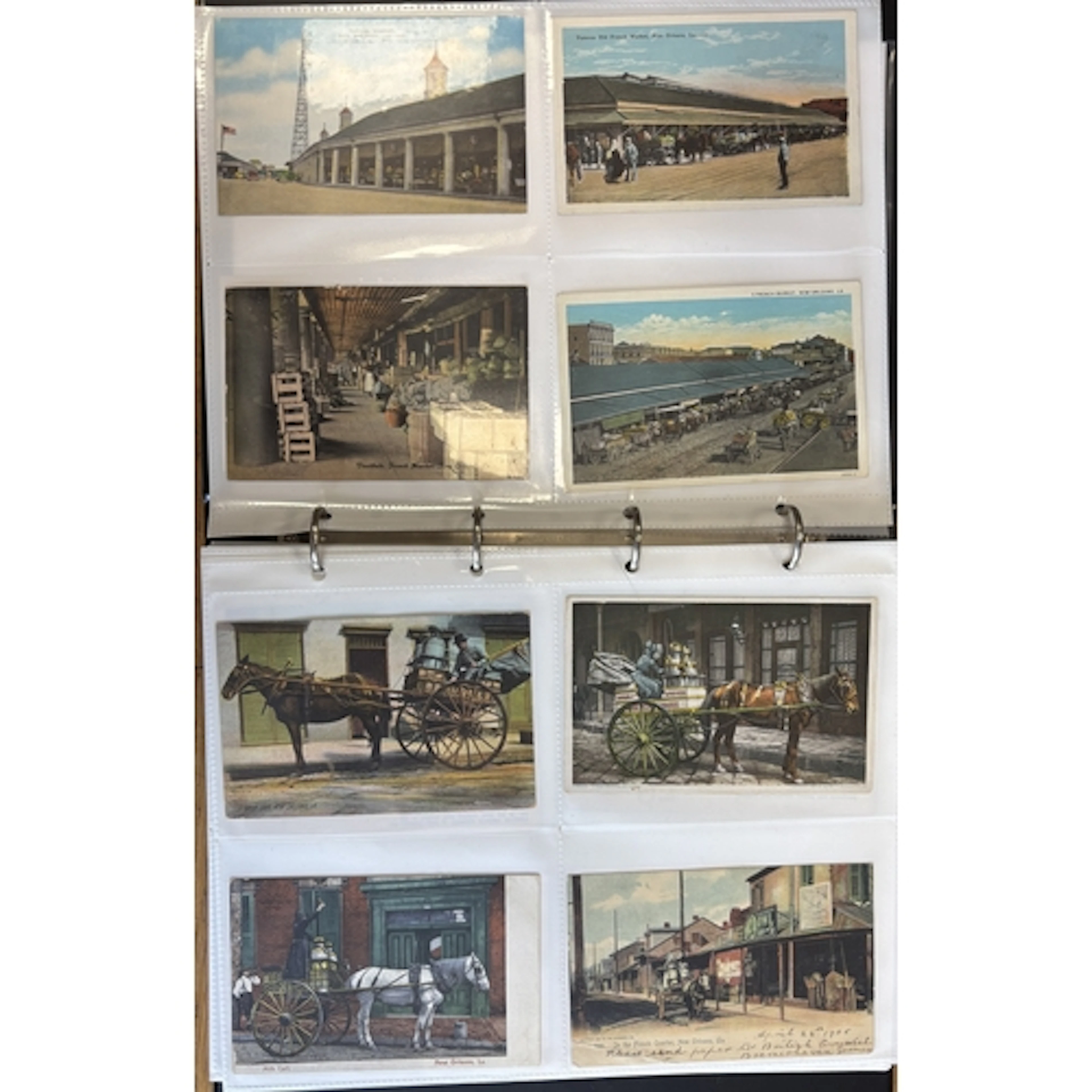 New Orleans. Coln. of vintage and modern cards in 9 albums, ...