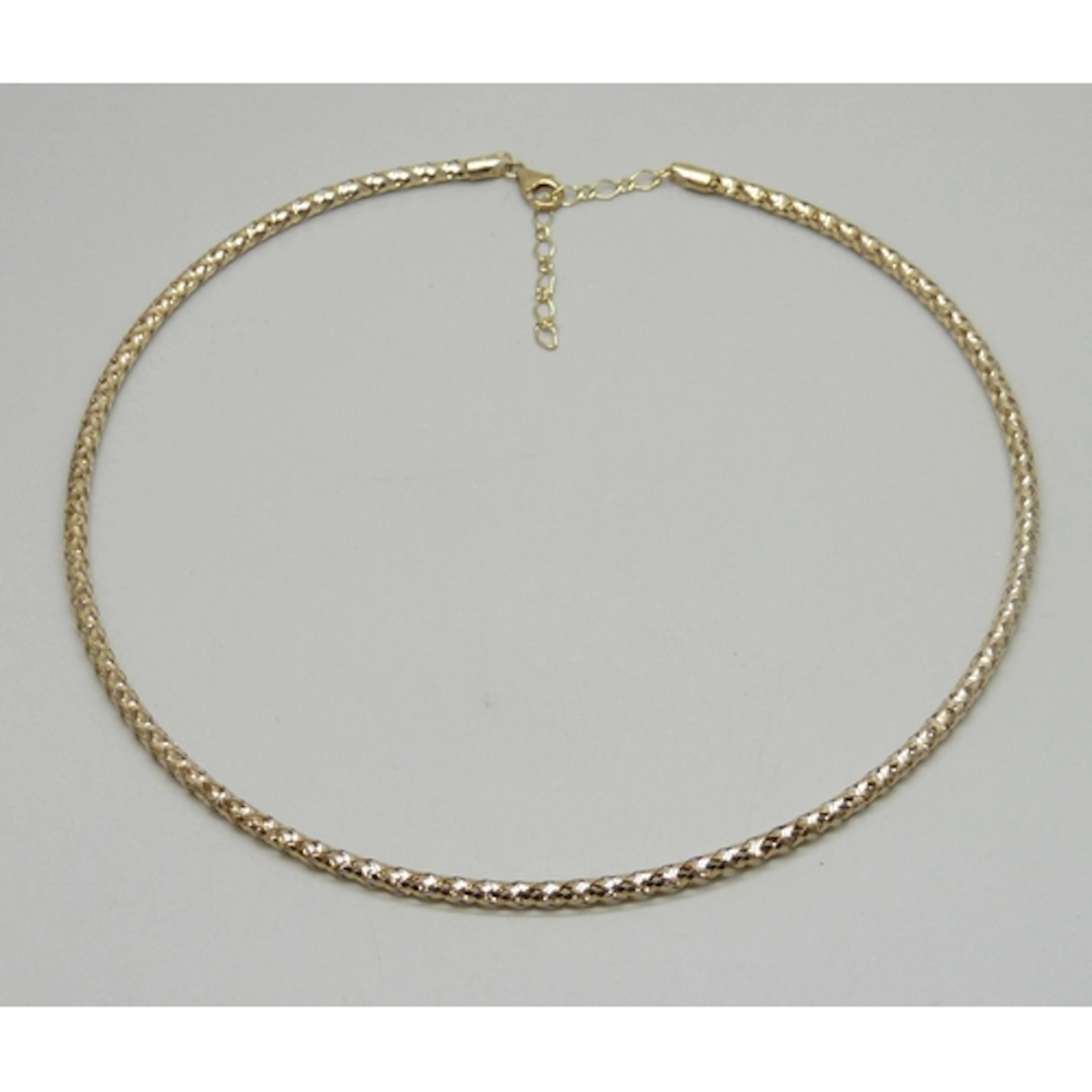 A Milor Italian 9ct gold choker style necklace, 4.7g, 48cm f...