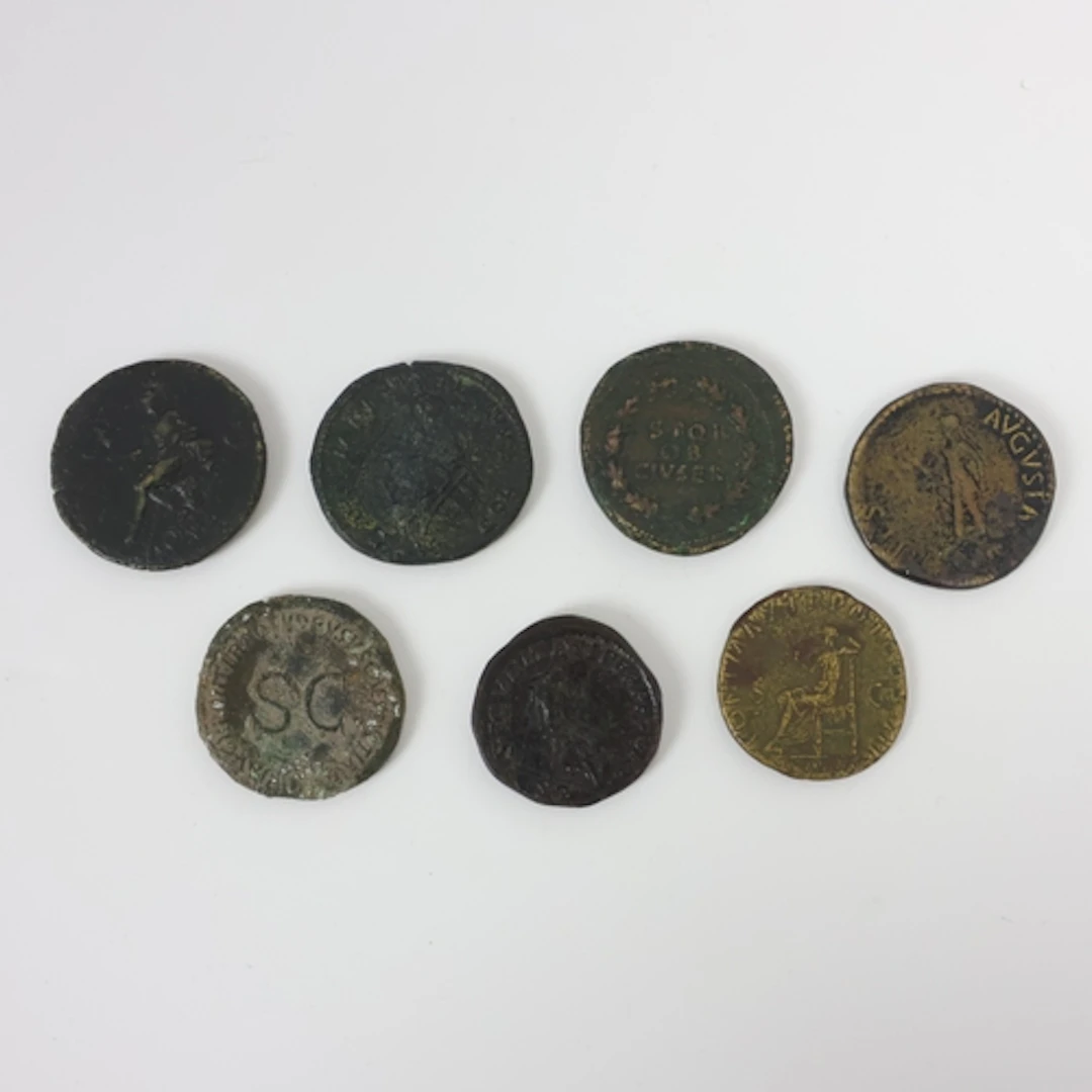 A collection of three Roman bronze Sestertius and Dupondius ...
