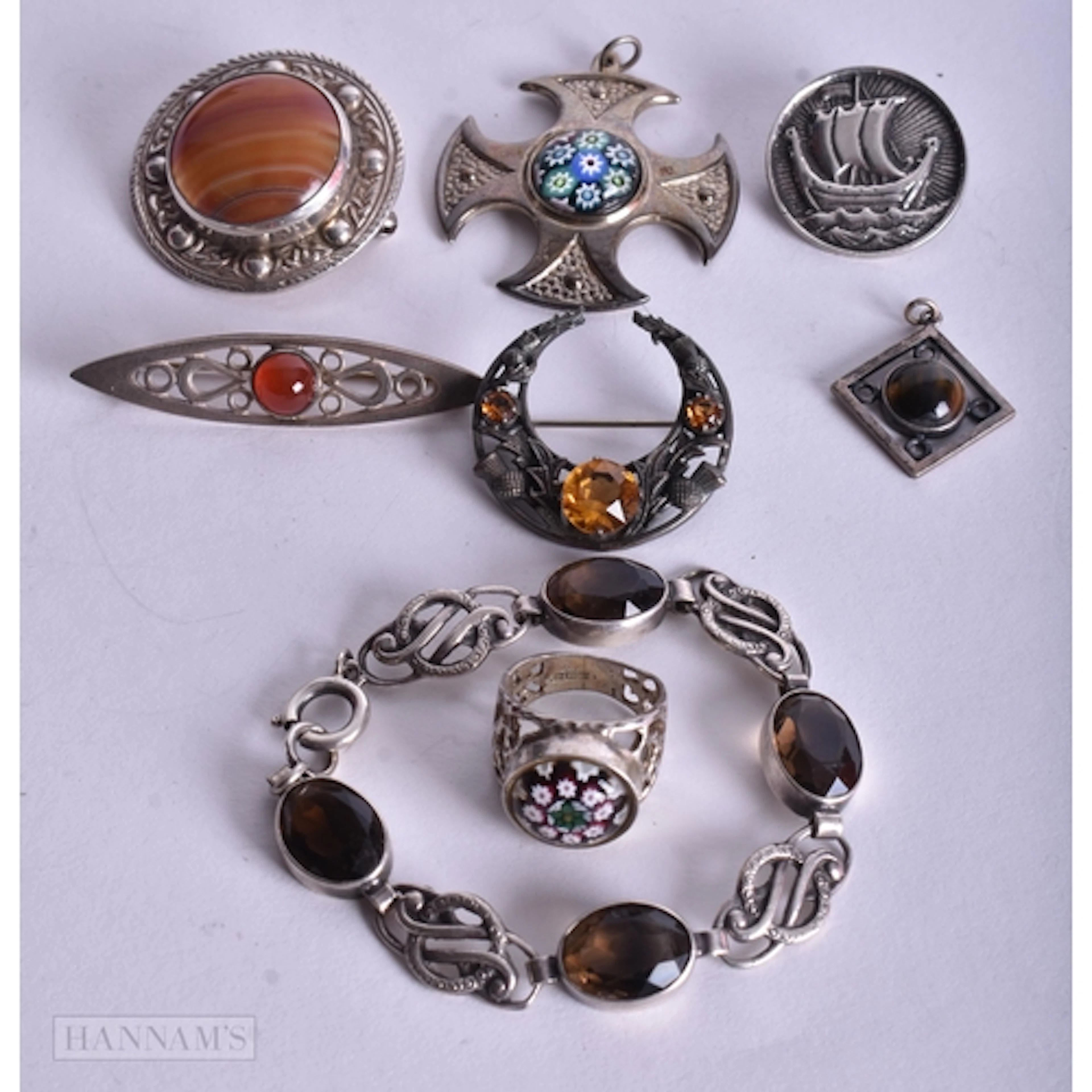 Collection of Sterling Silver Celtic Jewellery inc. IONA, Ma...
