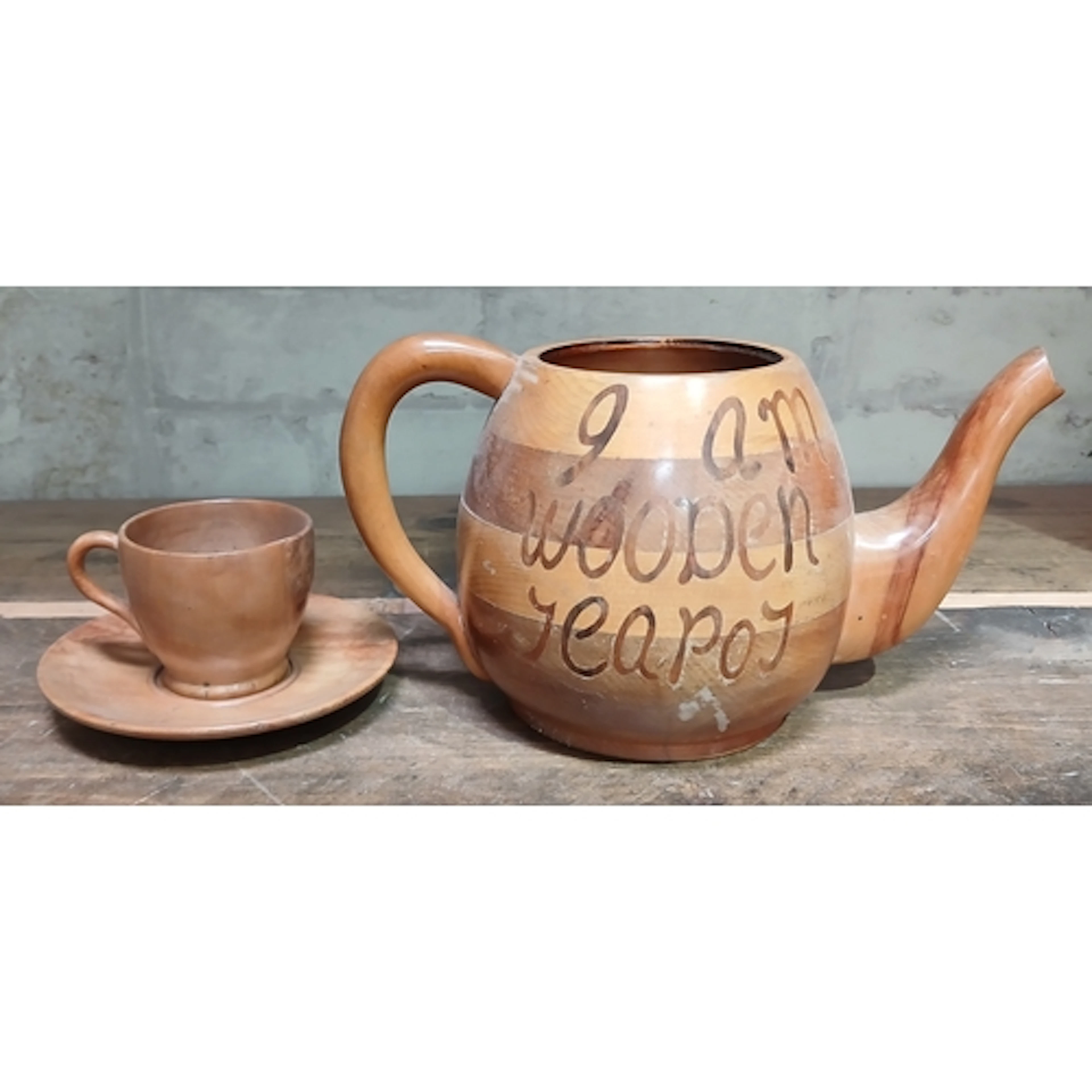 John Southworth PRescott (b1939), "I am wooden teapot", parq...