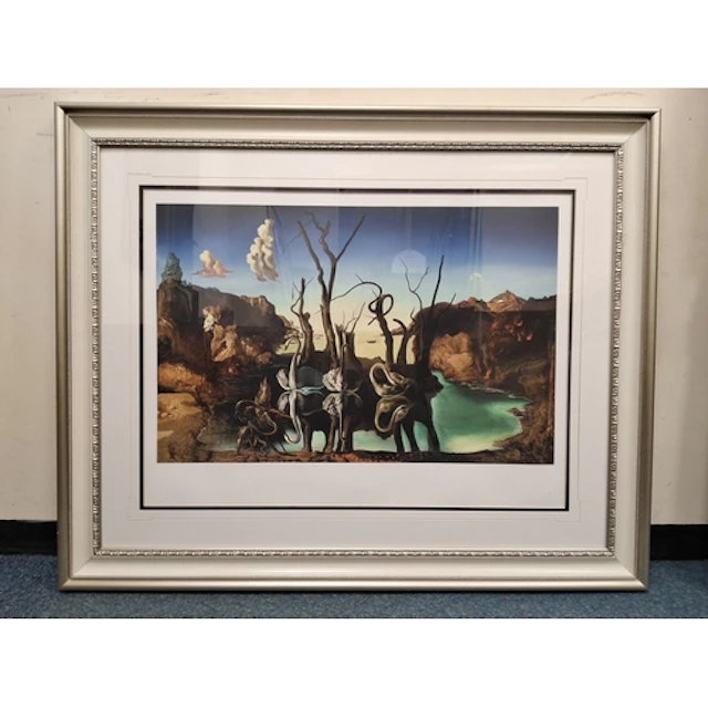SALVADOR DALI 'SWANS REFLECTING ELEPHANTS', a limited editio...