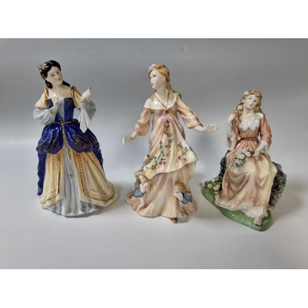 THREE ROYAL DOULTON PORCELAIN LADIES FROM THEIR 'SHAKESPEARE...