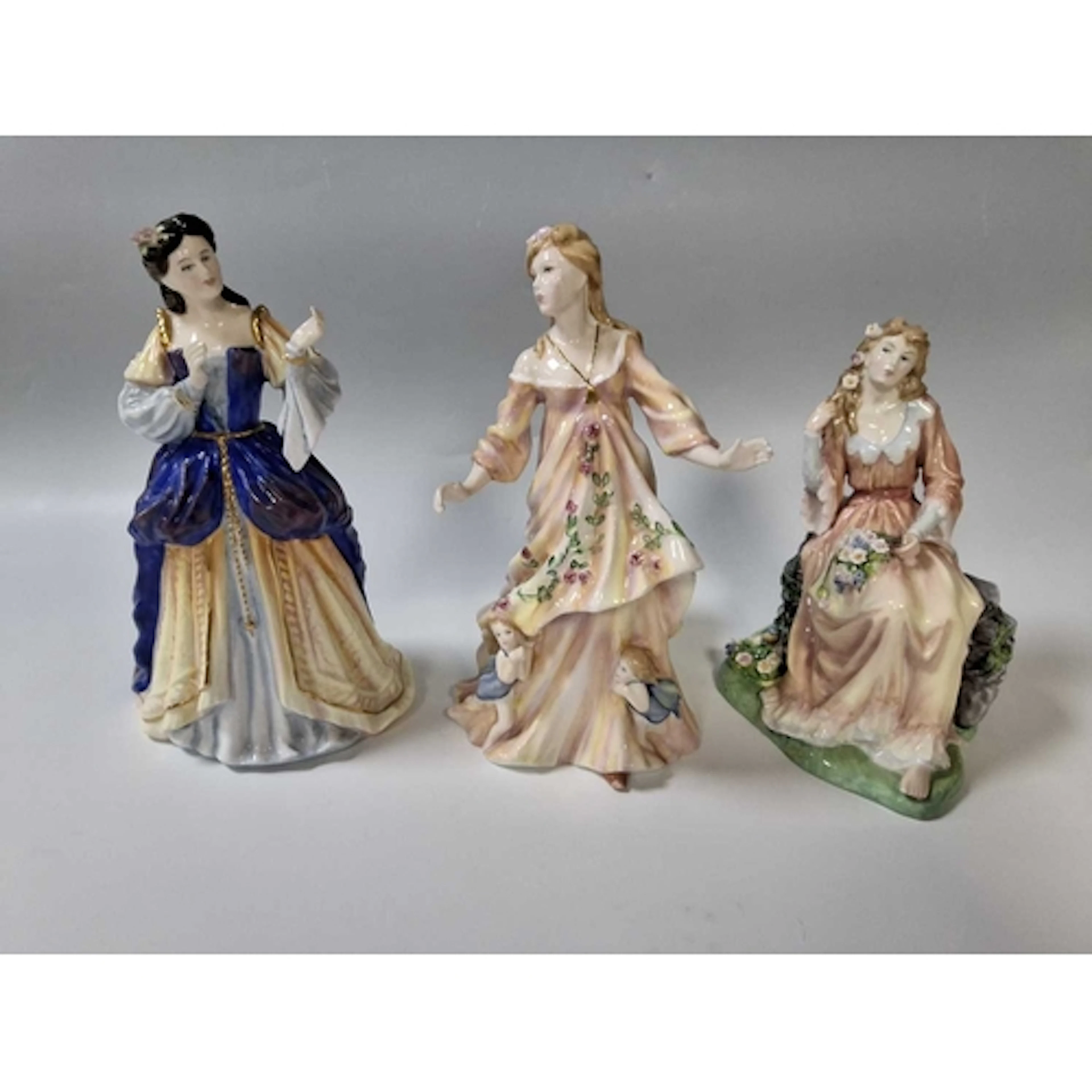 THREE ROYAL DOULTON PORCELAIN LADIES FROM THEIR 'SHAKESPEARE...