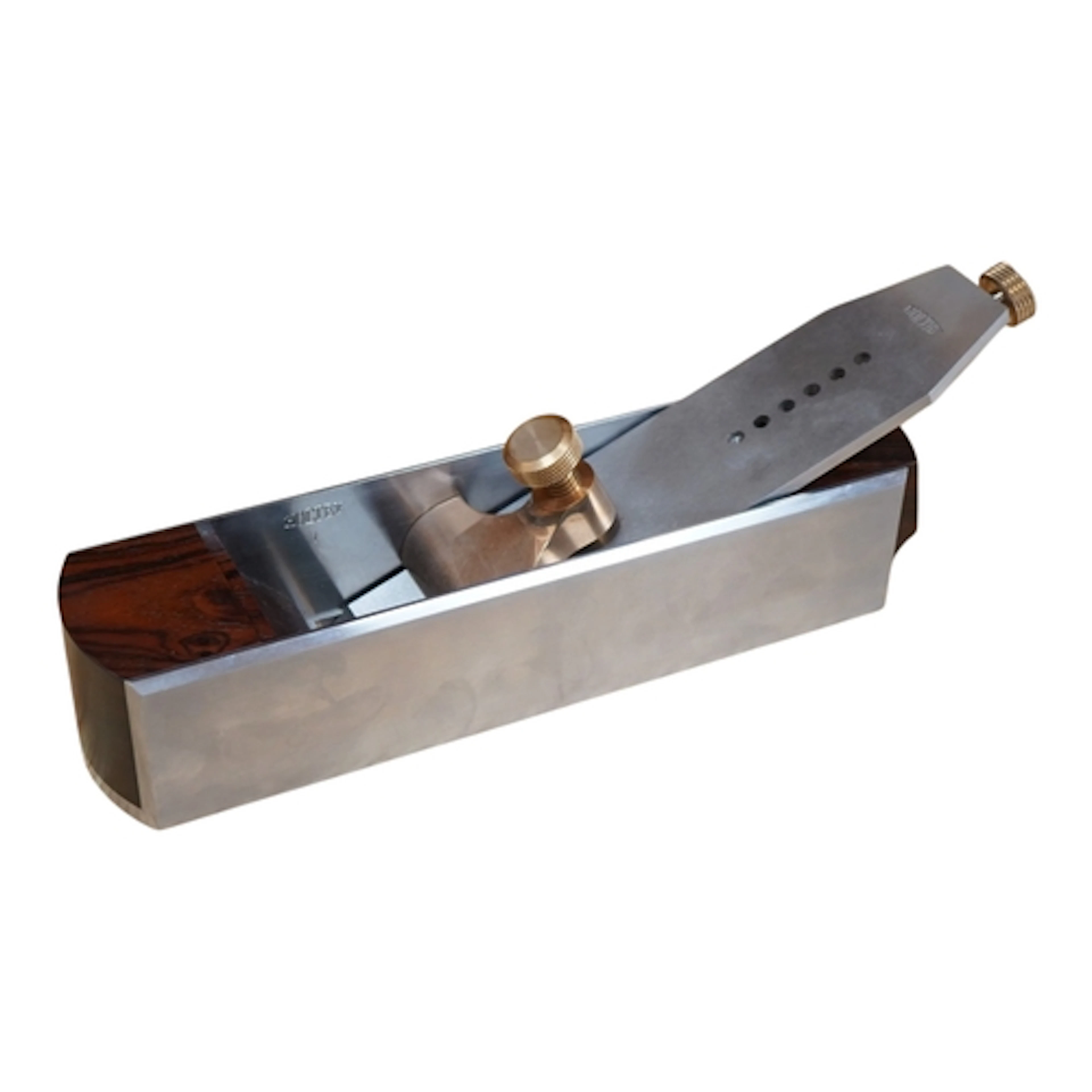 A Karl Holtey dovetailed steel adjustable mitre plane, with ...