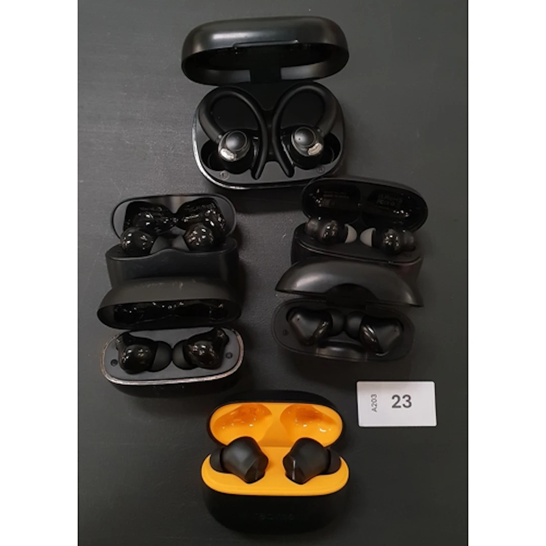SIX PAIRS OF EARBUDS