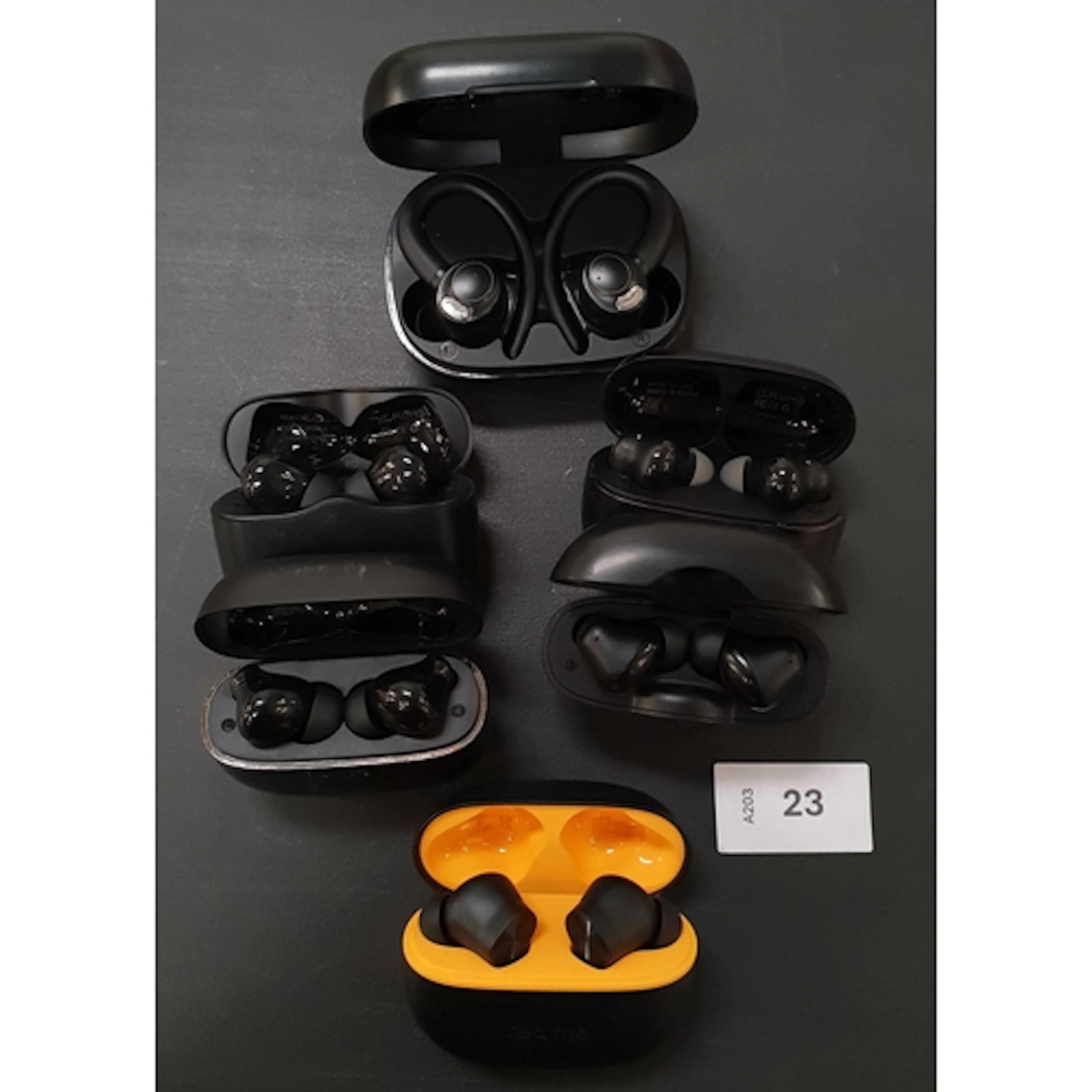 SIX PAIRS OF EARBUDS