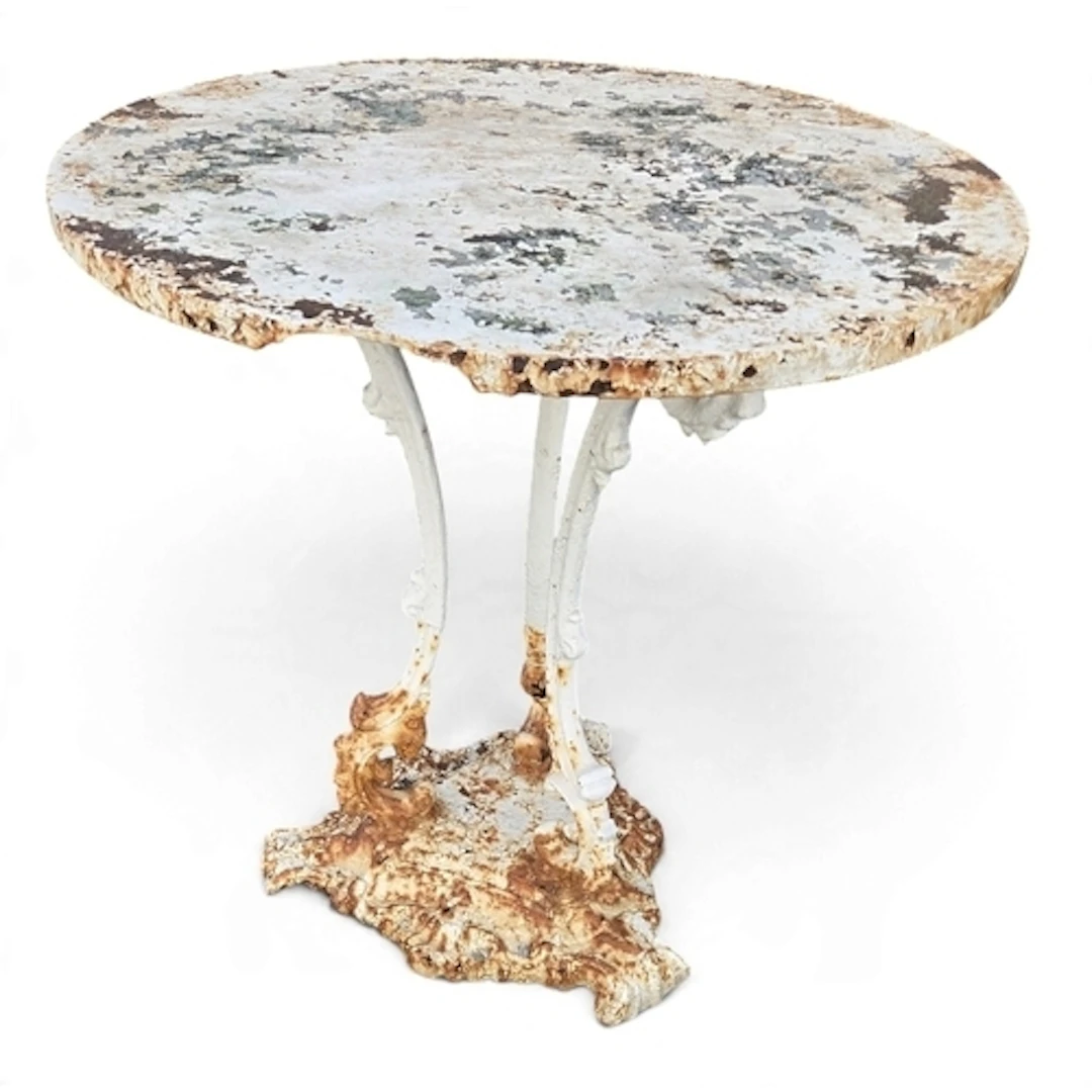 A 19th Century cast Iron circular garden Table. D 68 x H 72...
