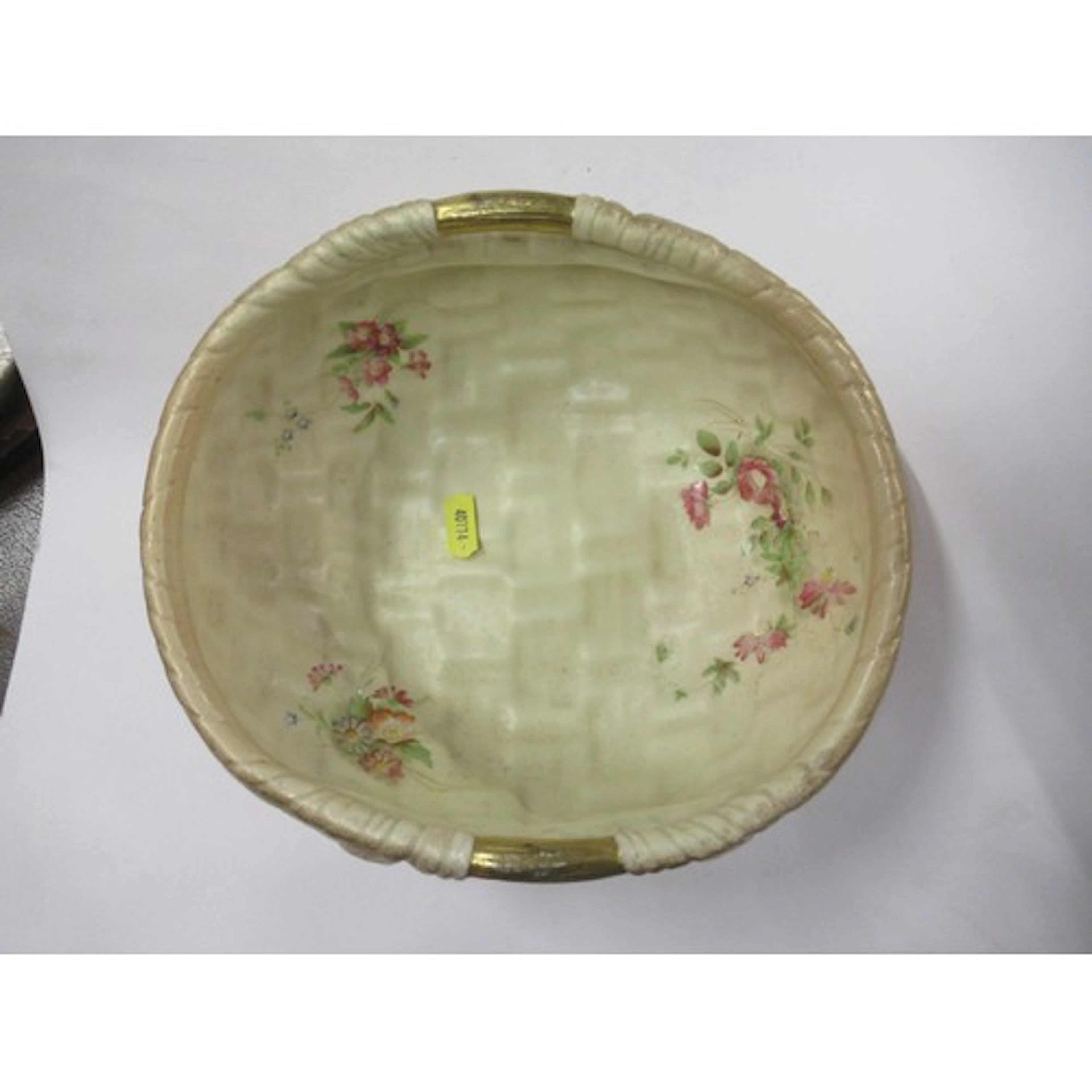 A Royal Worcester blush ivory basket