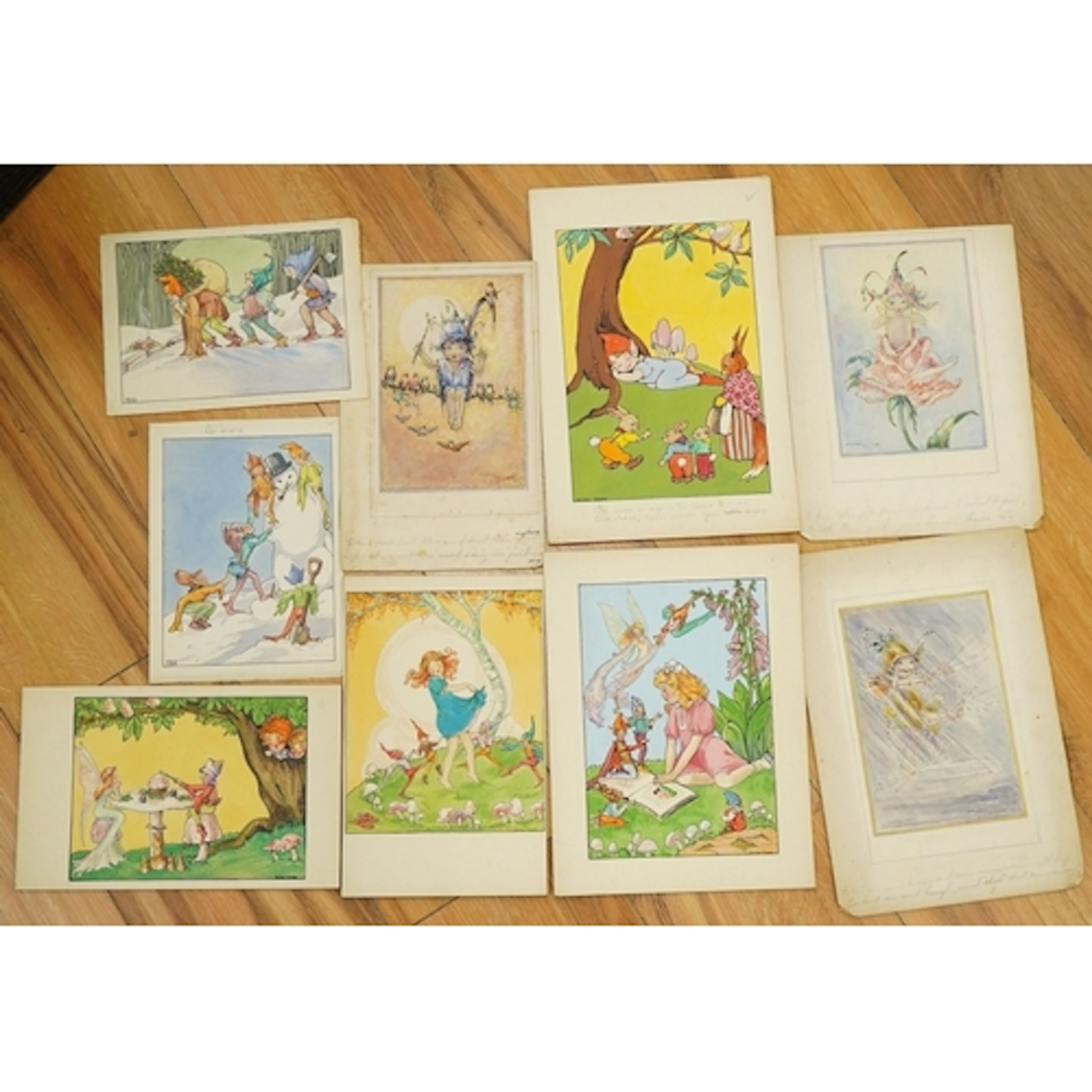 Phyllis Chase and Flora White, flower fairies and pixies, tw...