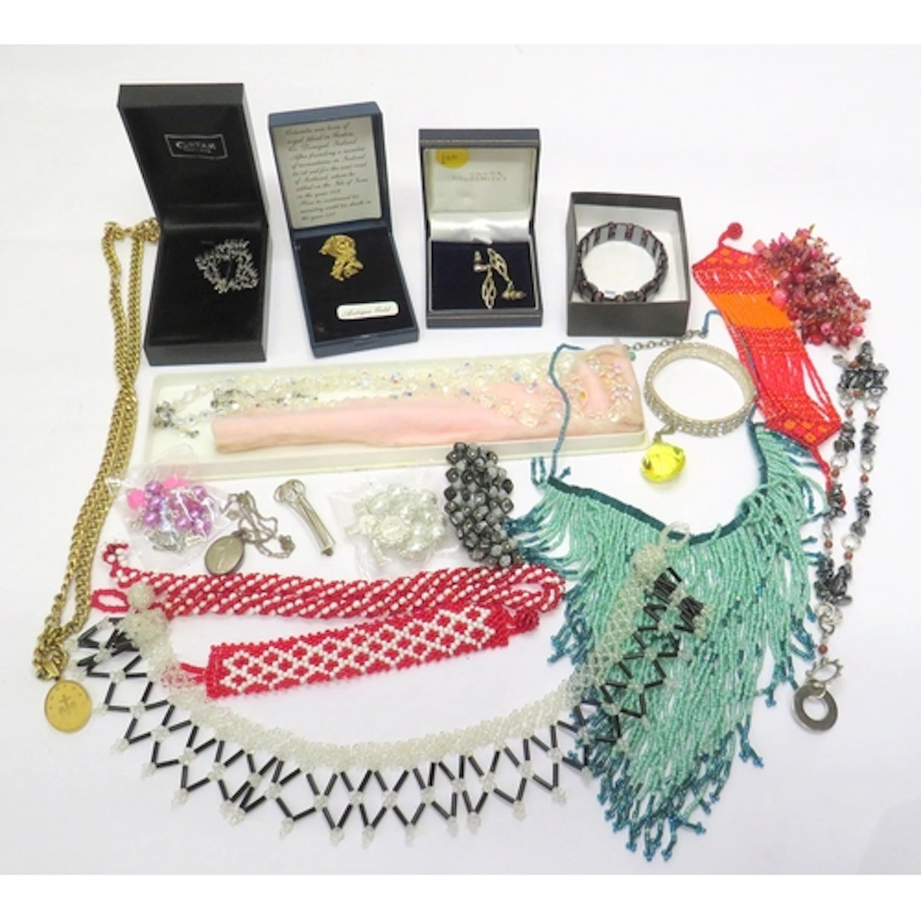 Vintage & Contemporary Costume Jewellery incl. double strand...