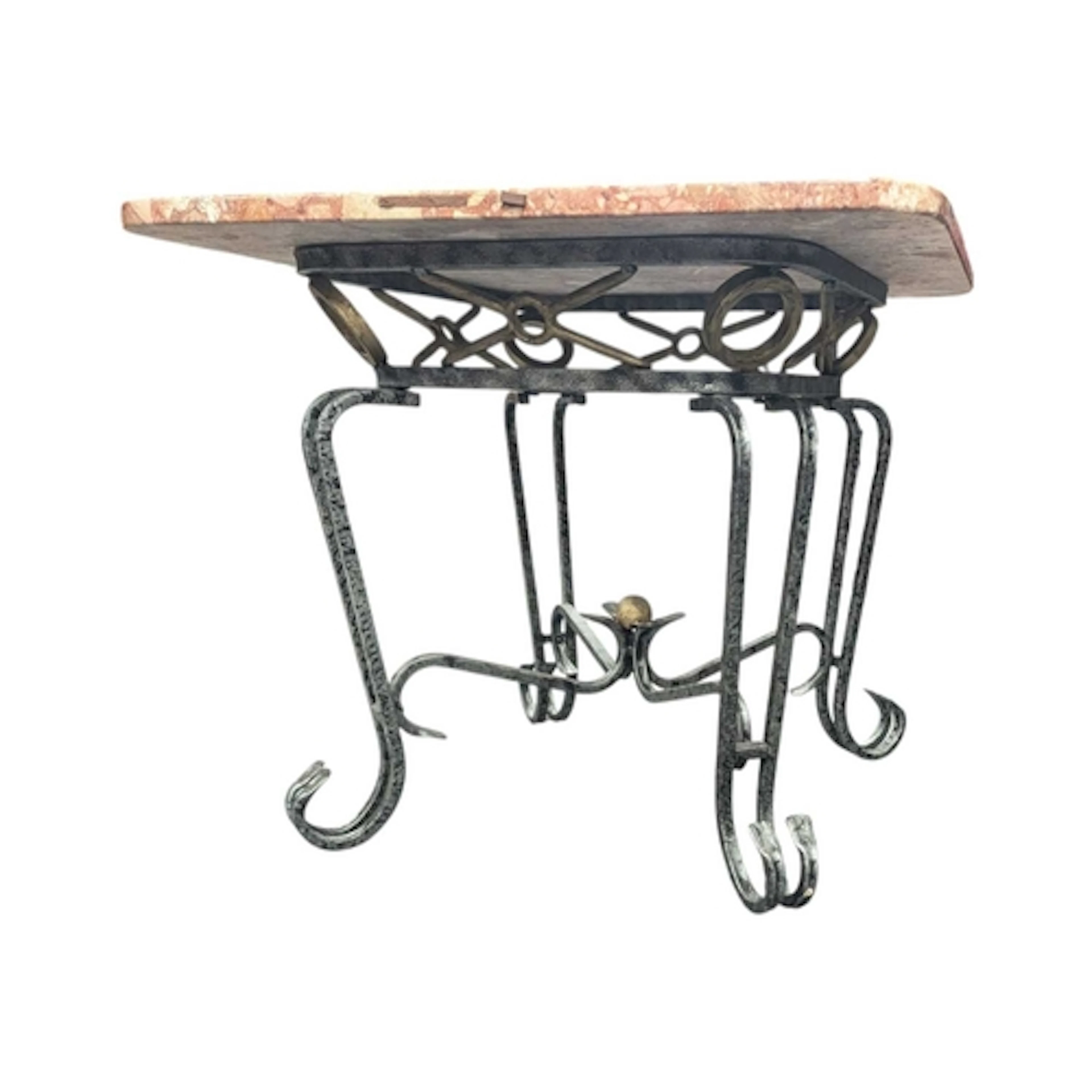 A contemporary modern marble top occasional / coffee table. ...