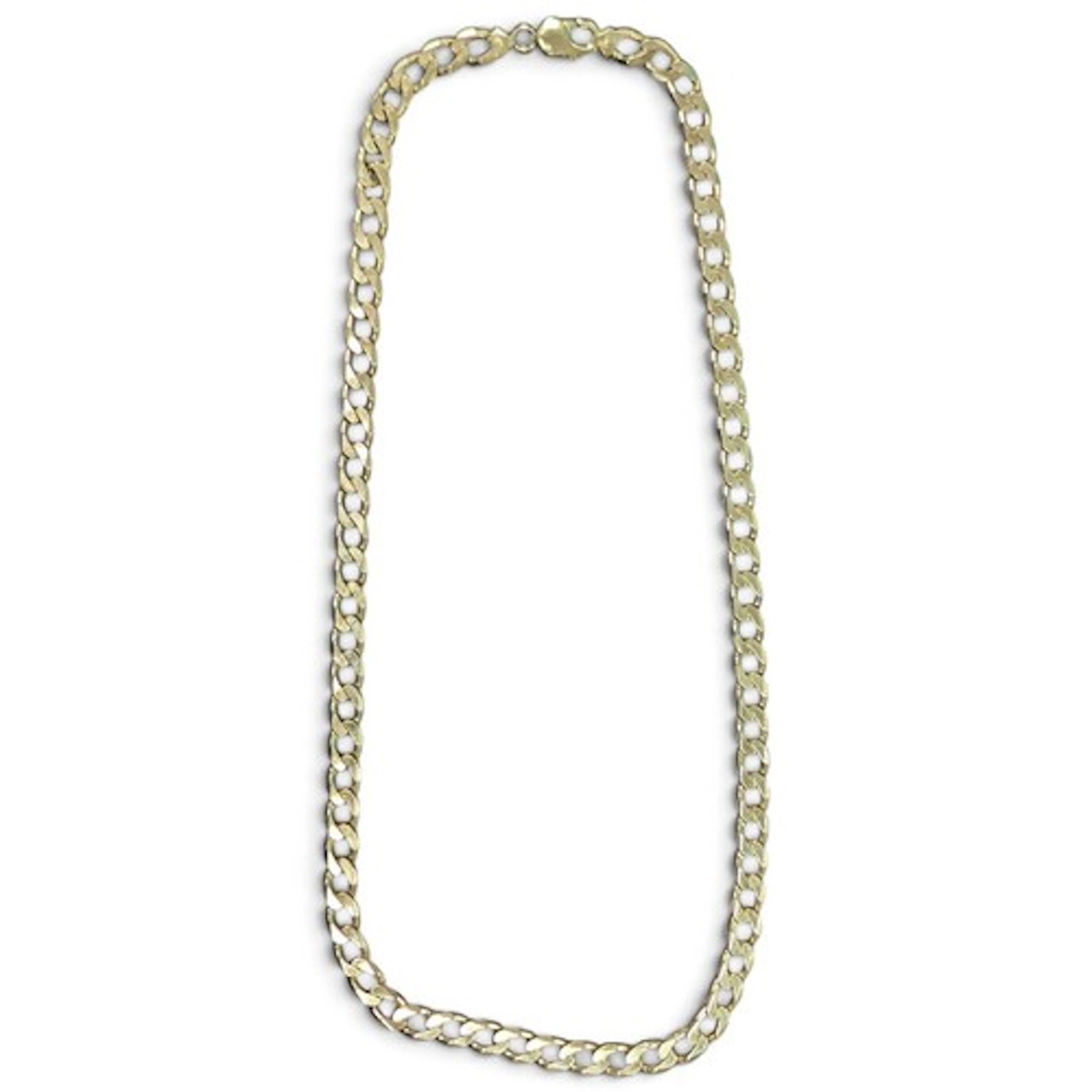 A 9ct gold heavy weight curb link necklace, 68cm long, Sheff...
