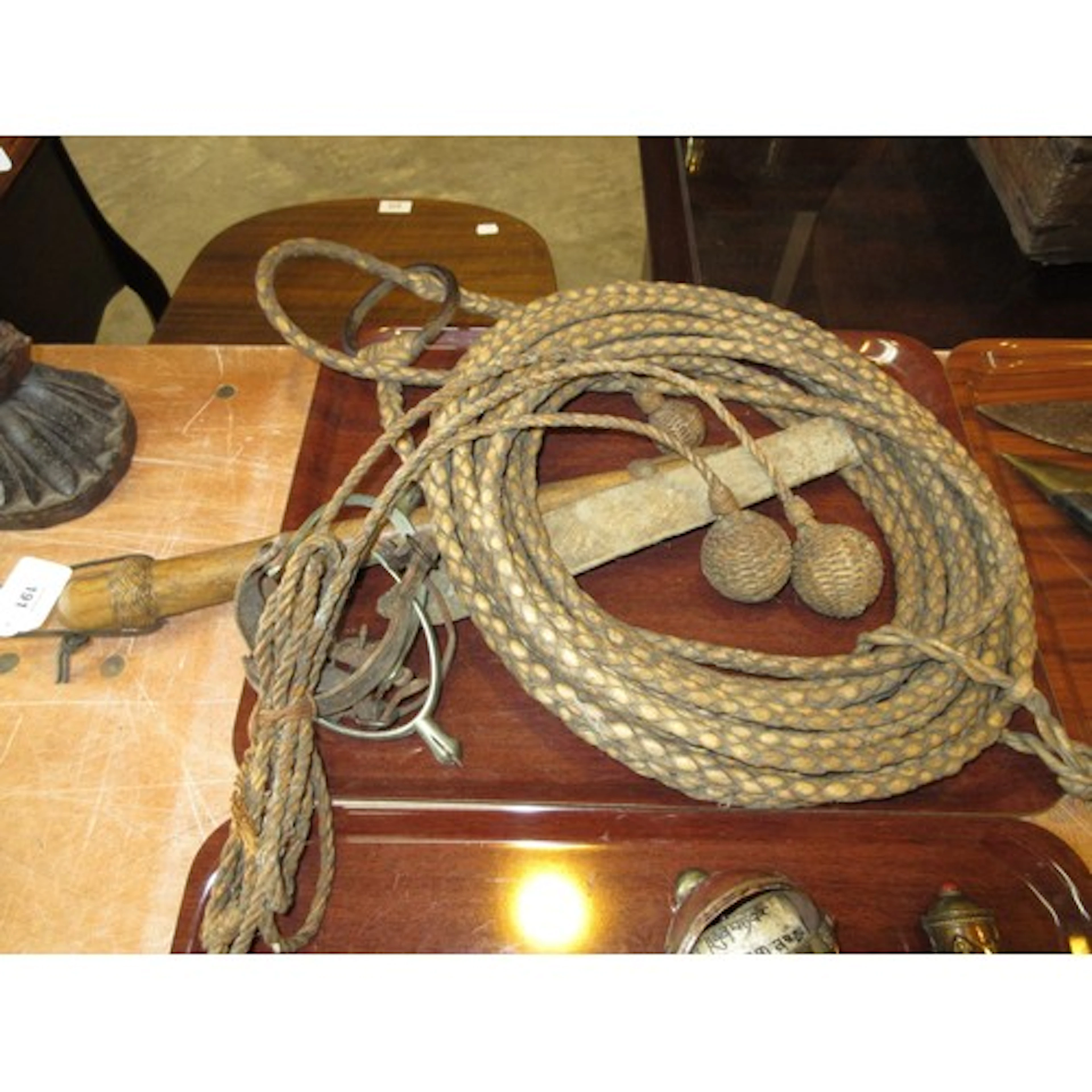 South American Bolas, Lassoo, Crop and Stirrups