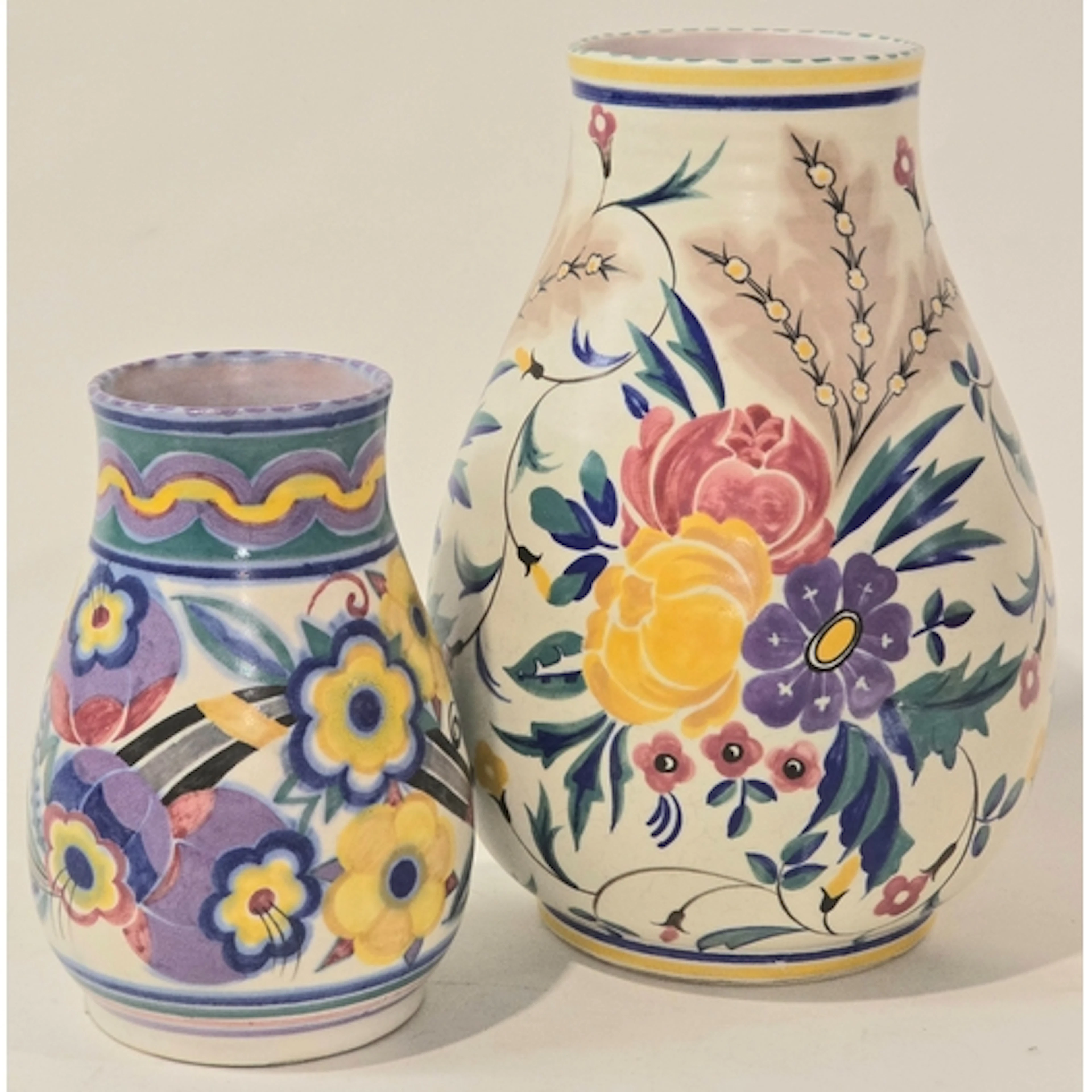 Poole Pottery shape 337 SW pattern vase decorated by Eileen ...