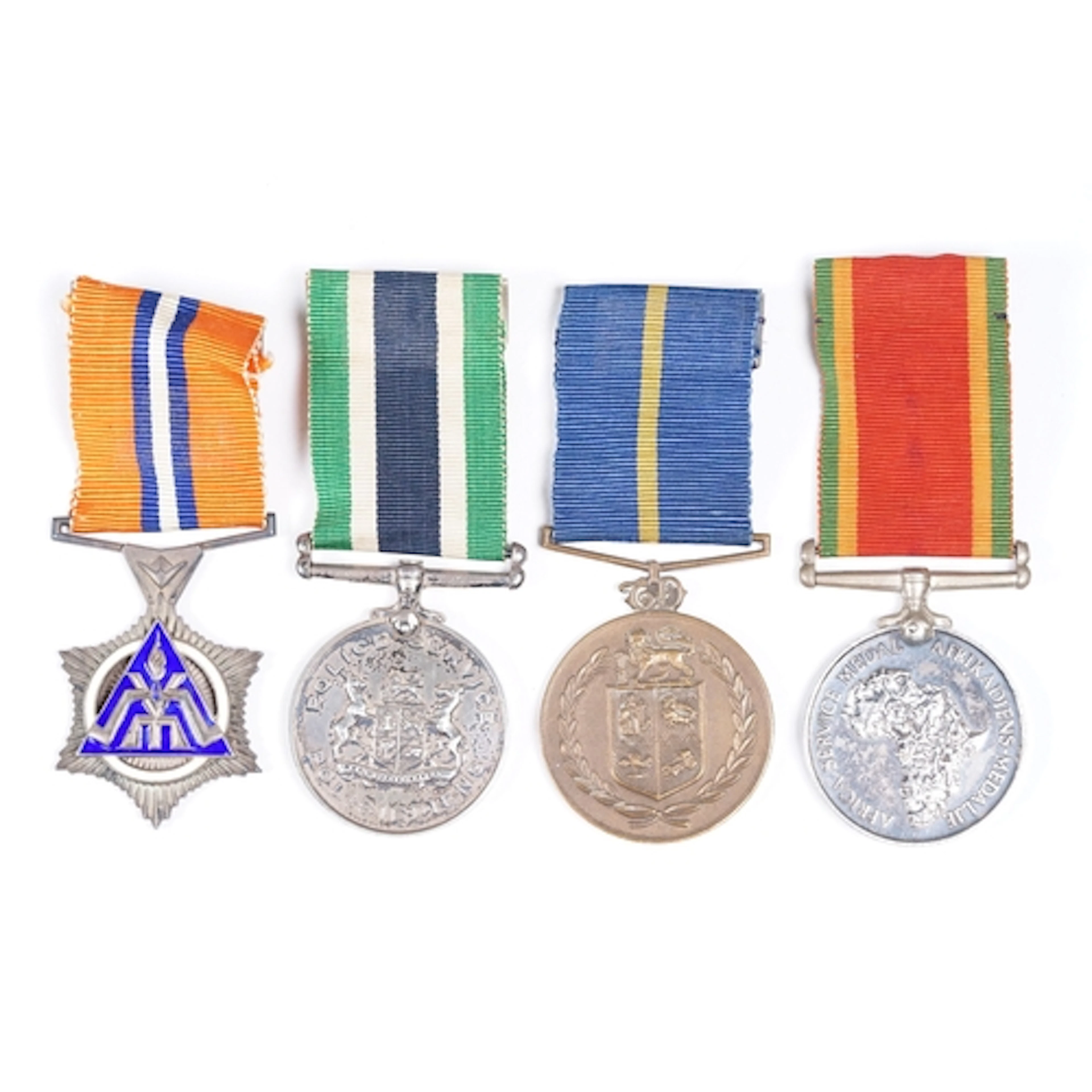 A collection of four South Africa Police medals awards to 15...