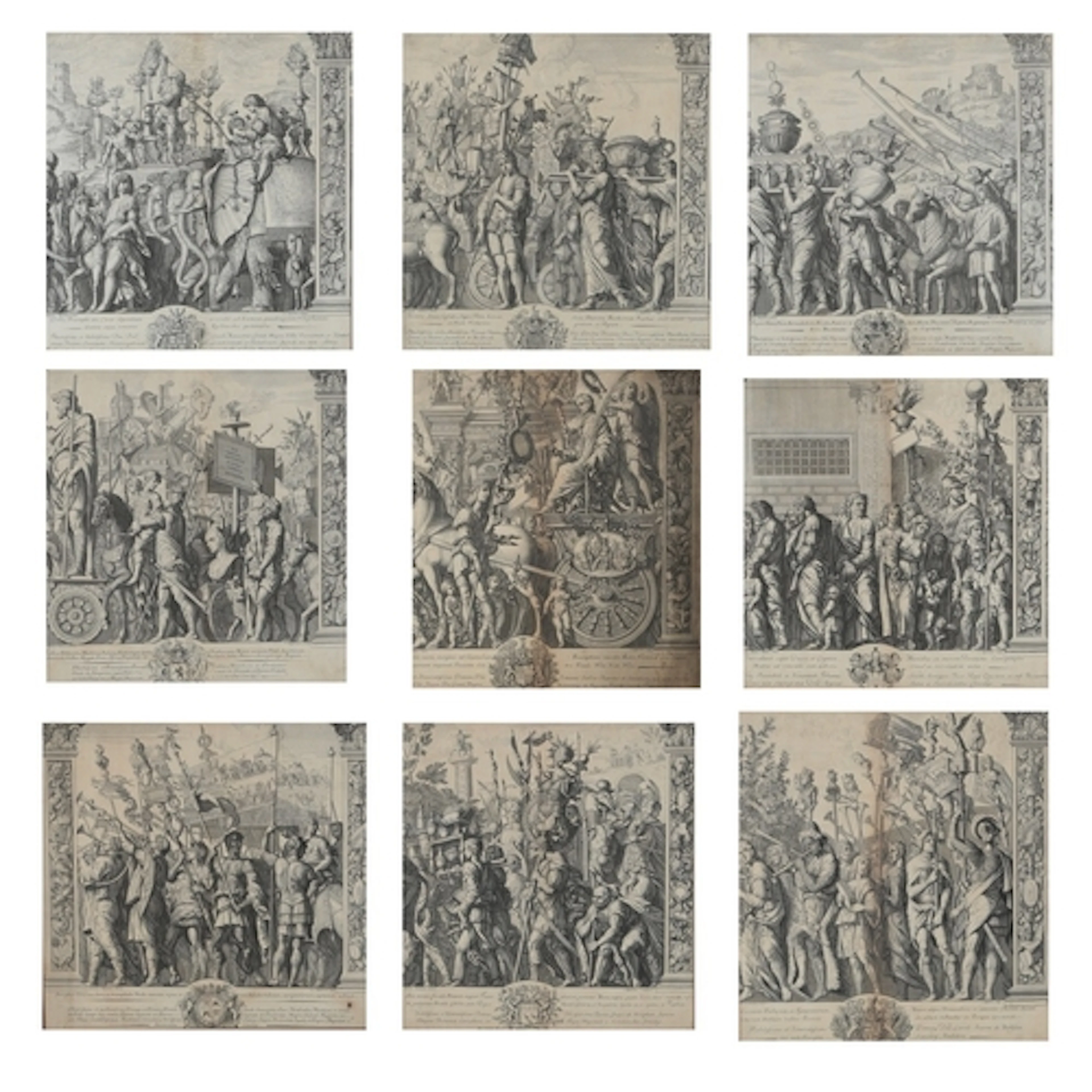 Cornelis Huyberts (Dutch, (1669-1712)) 'The Triumphs of Cae...