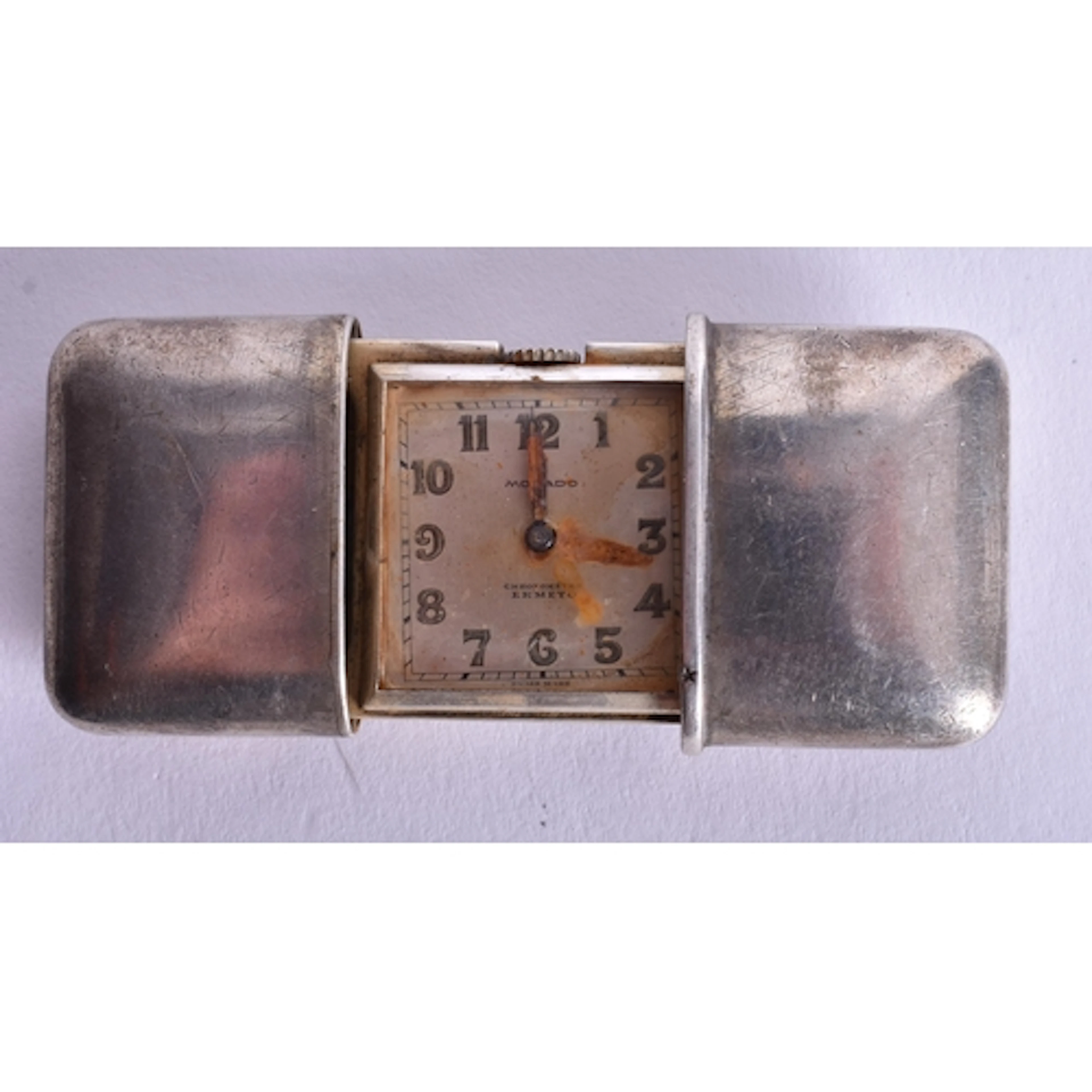 925 Silver Movado Chronometer Ermeto Purse Watch Hand-Wind S...