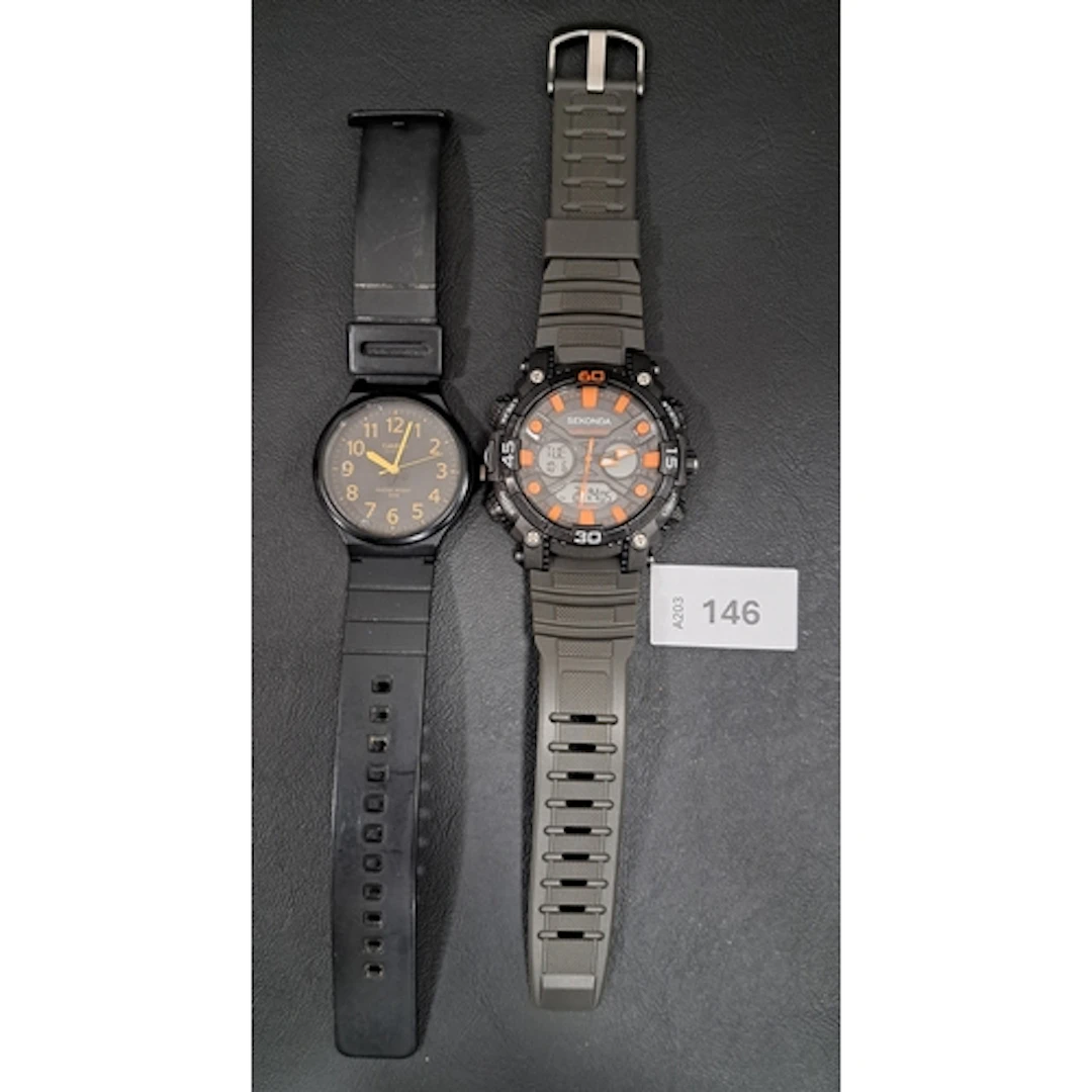 TWO GENTS WRISTWATCHES comprising a Sekonda watch, model 103...