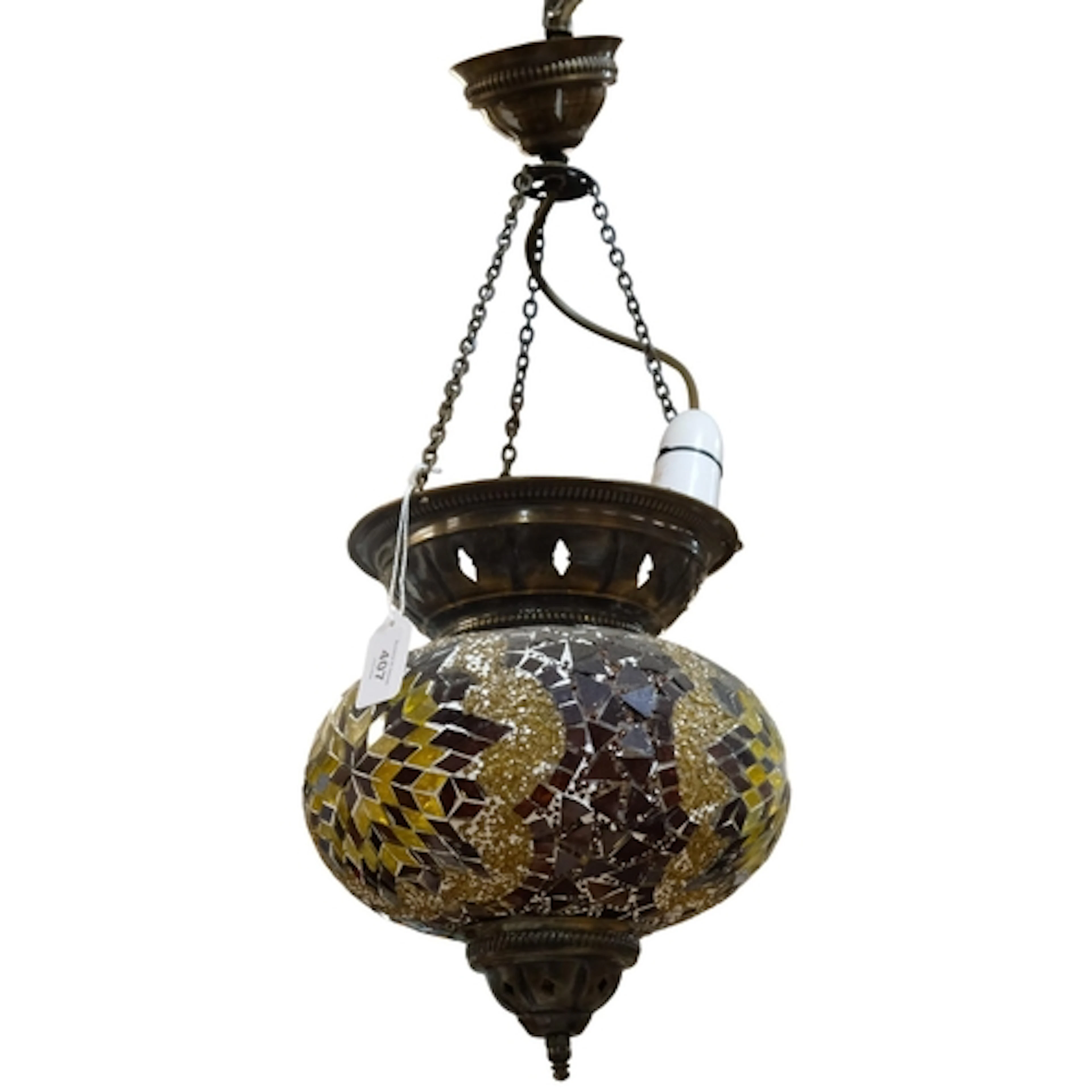 A contemporary Moroccan design hanging electric chandelier, ...
