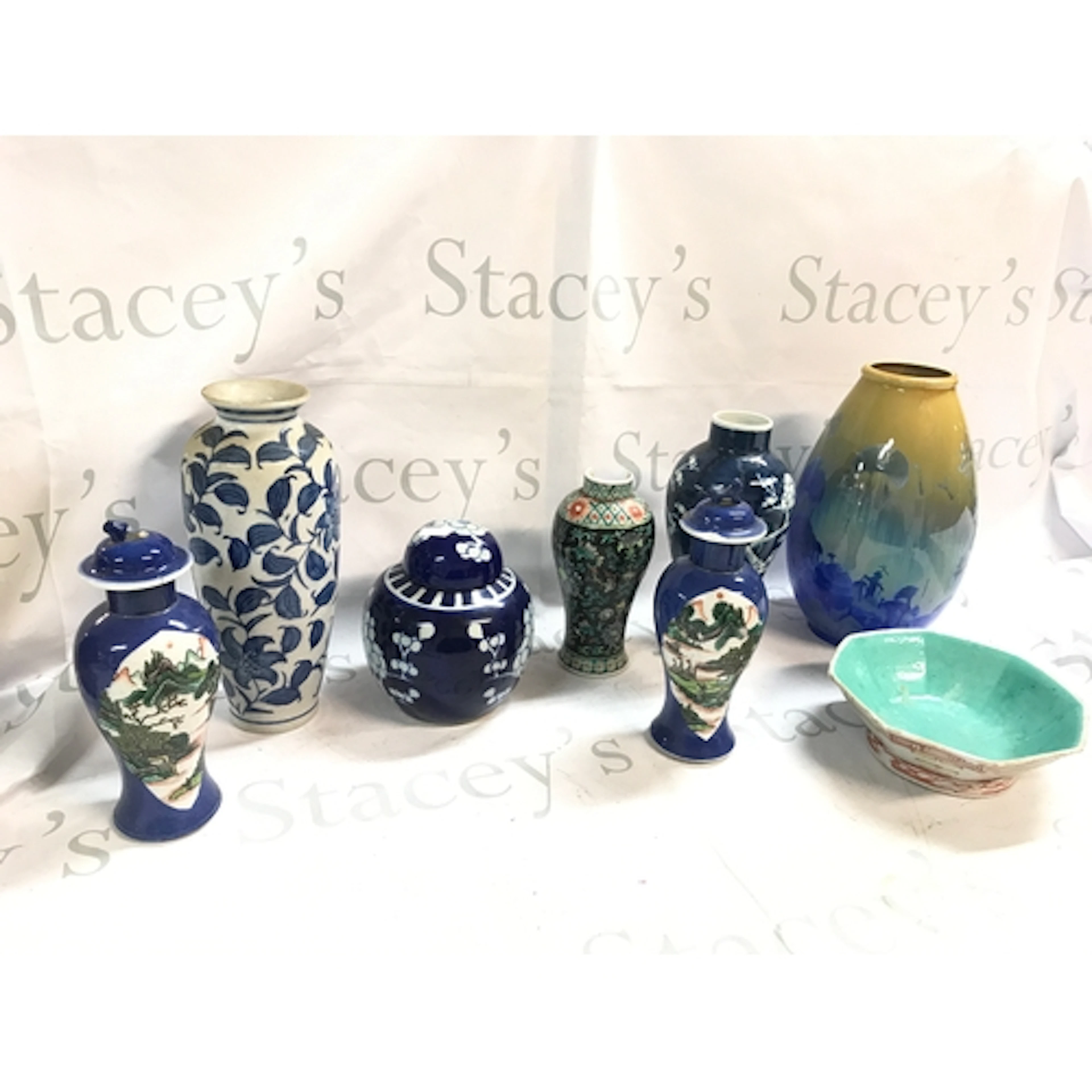 Chinese Vases including blue and white examples etc , some d...