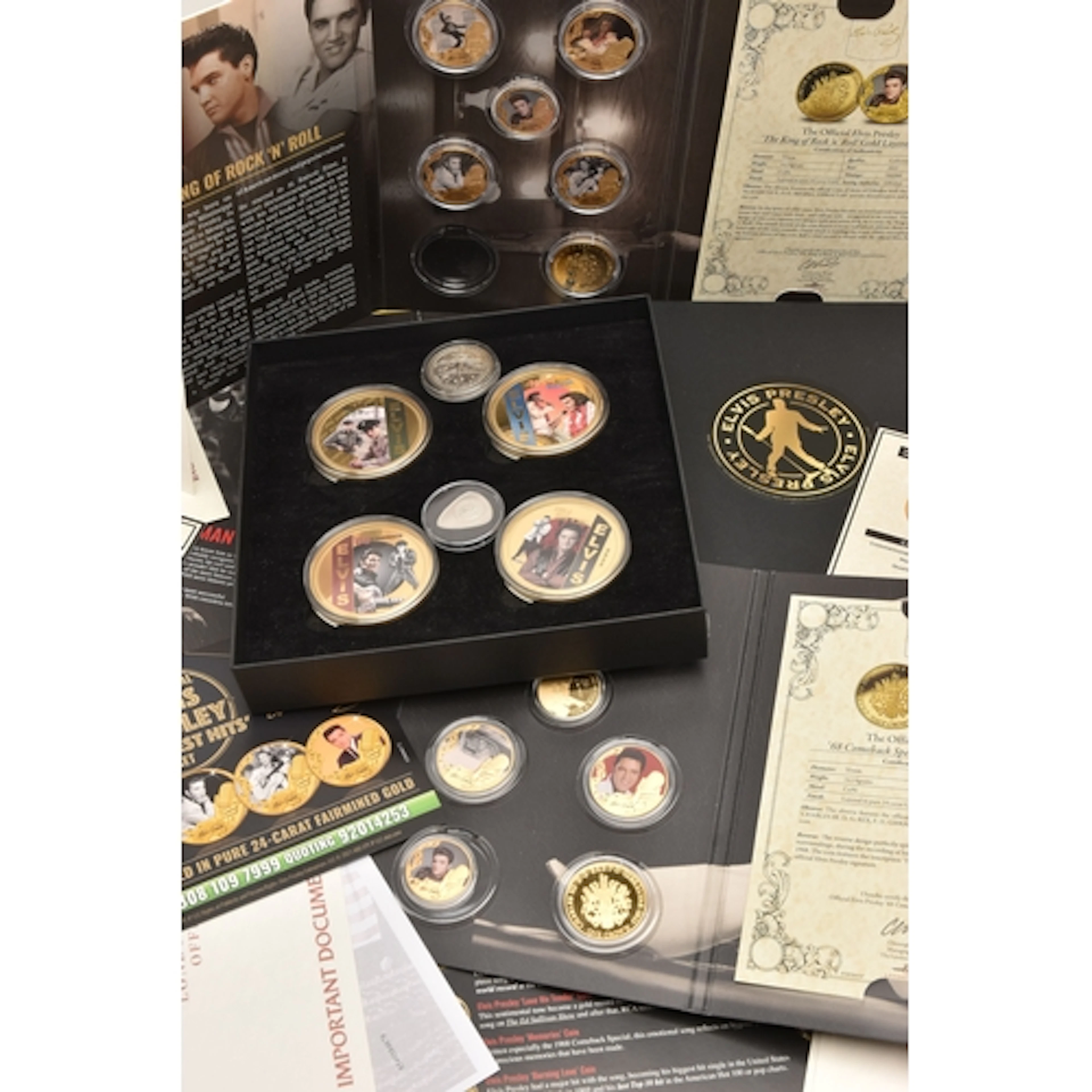 Elvis Presley Gold-Plated Commemorative Collections 1 boxed ...