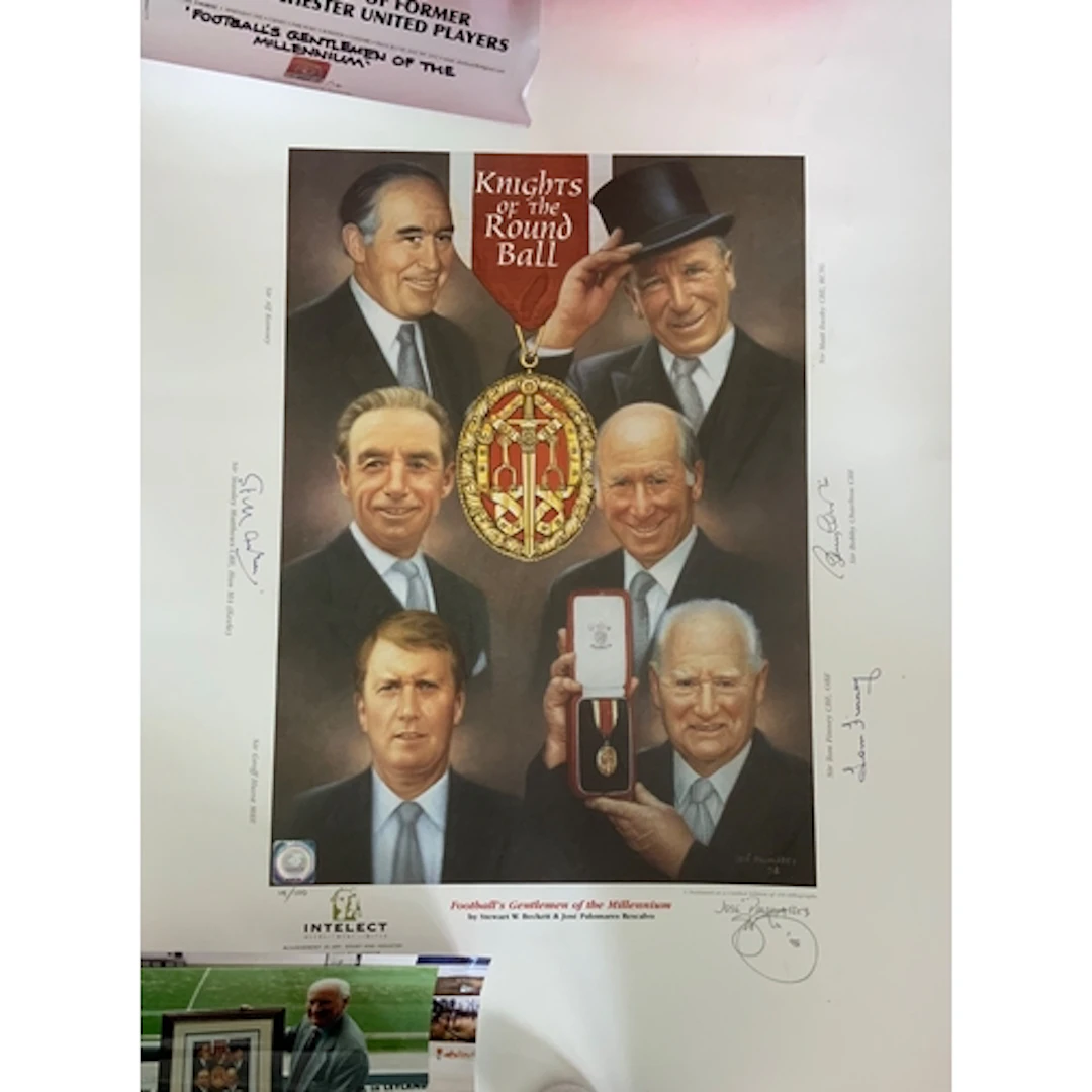 Knighted Legends Signed Football Print: Ltd edition Stewart ...