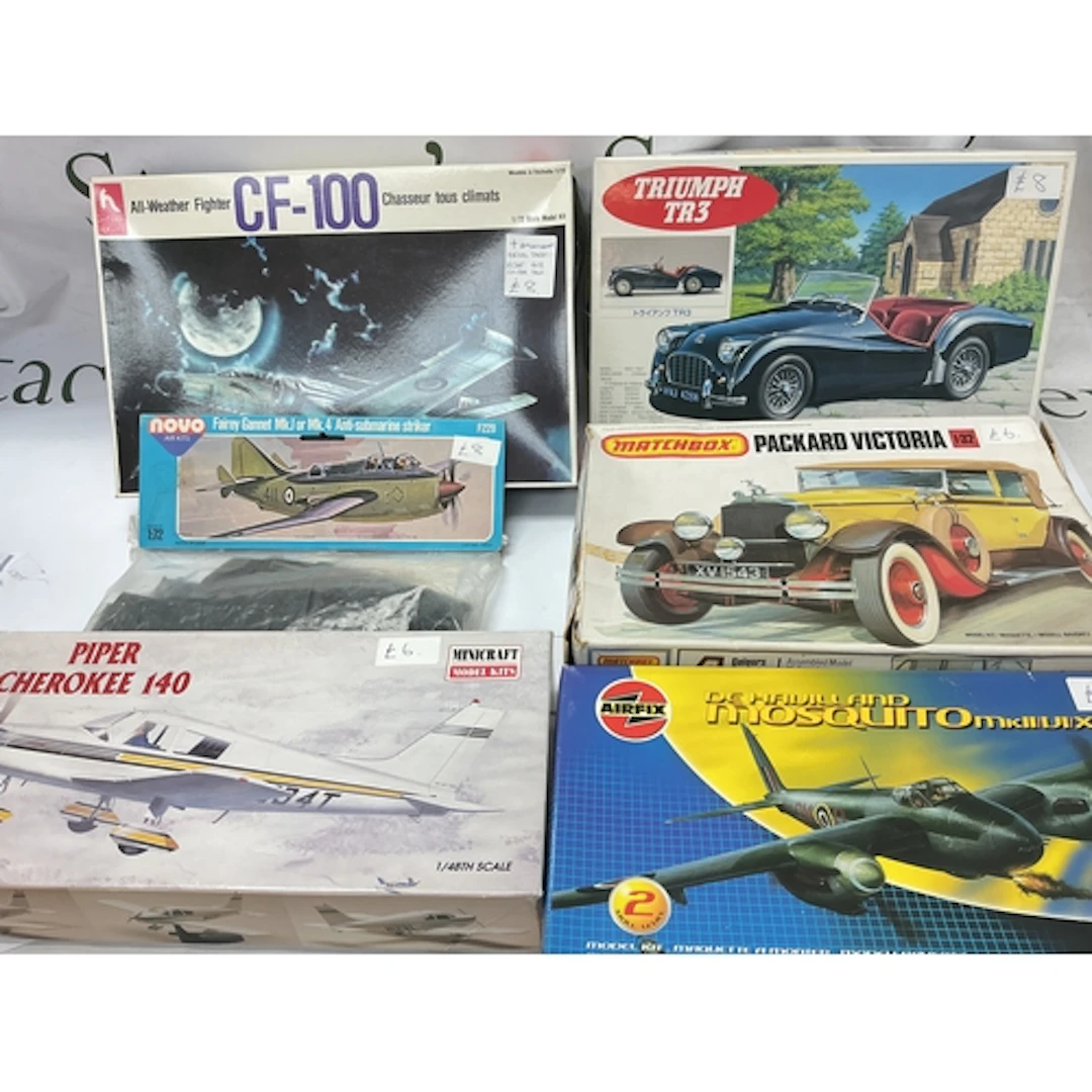 A Collection Of Boxed Plastic Model Kits Including Matchbox,...