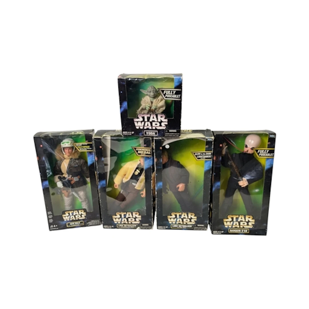 5 x 1997/98 Kenner Star Wars Action Collection 12" figures: ...