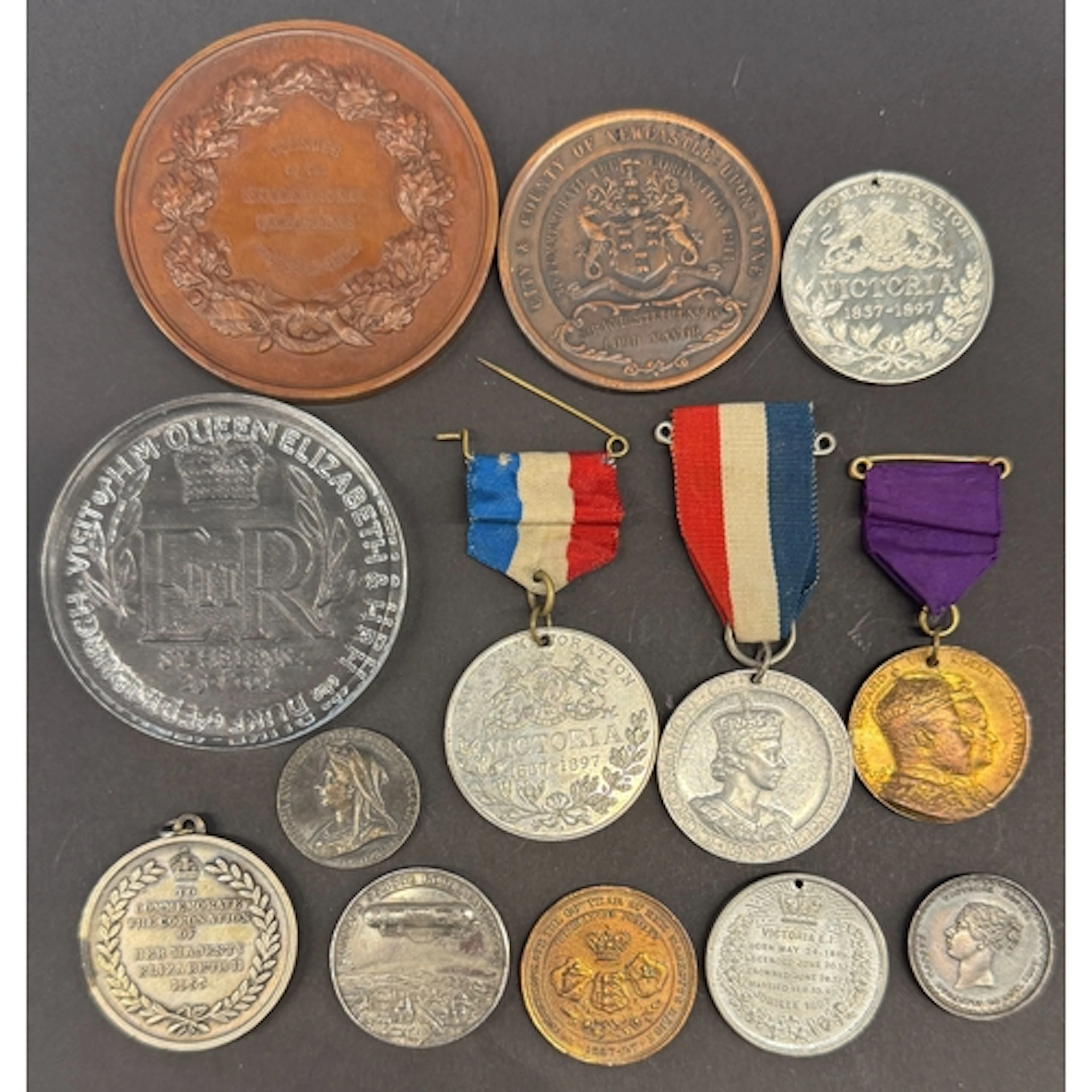 A group of 13 British Royal, exhibition and military commemo...